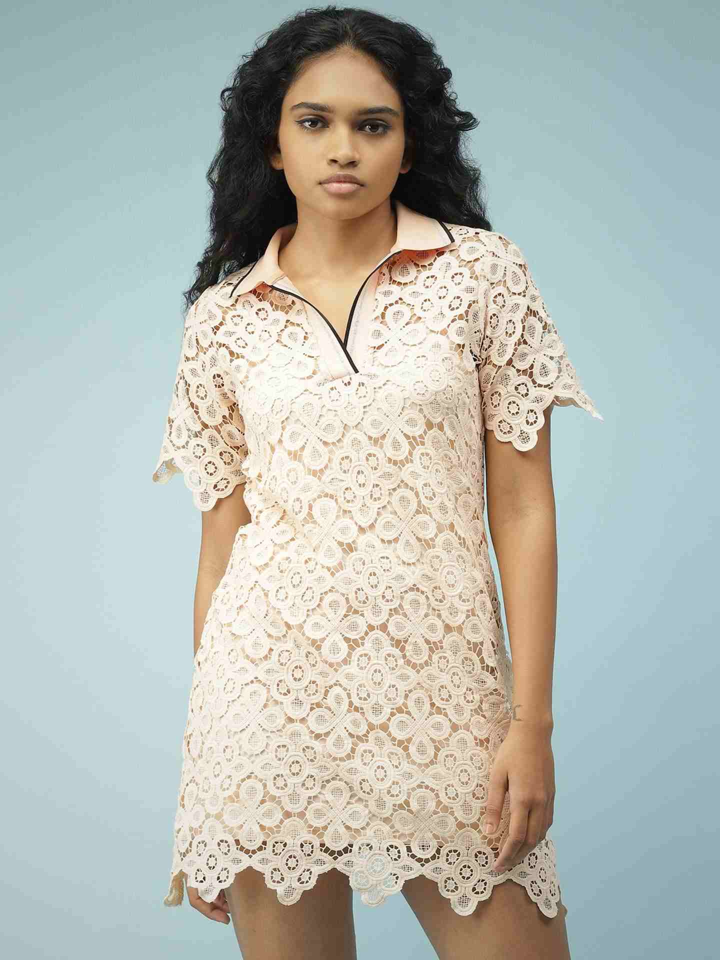 Pink Aida Shift Dress