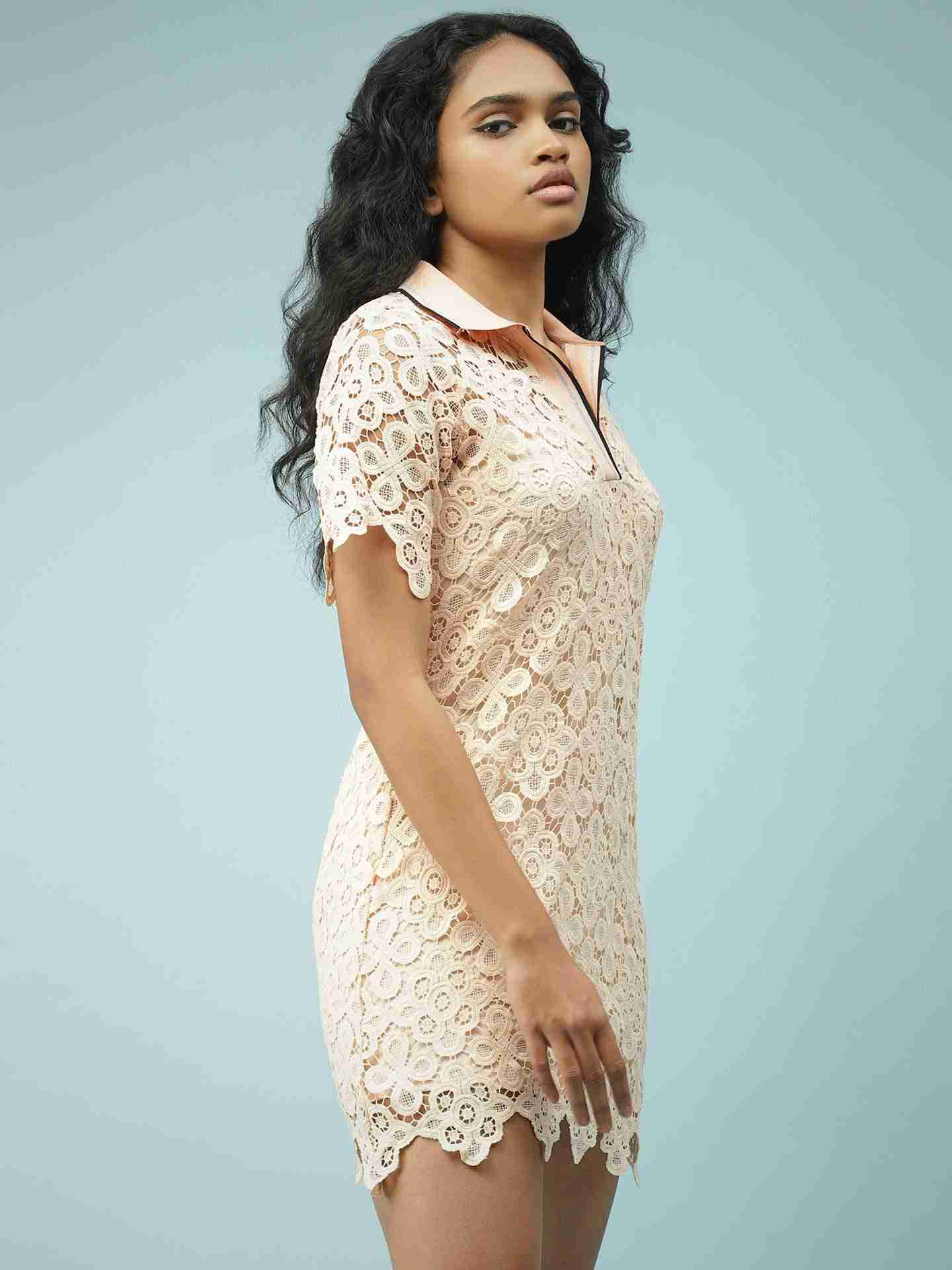 Pink Aida Shift Dress