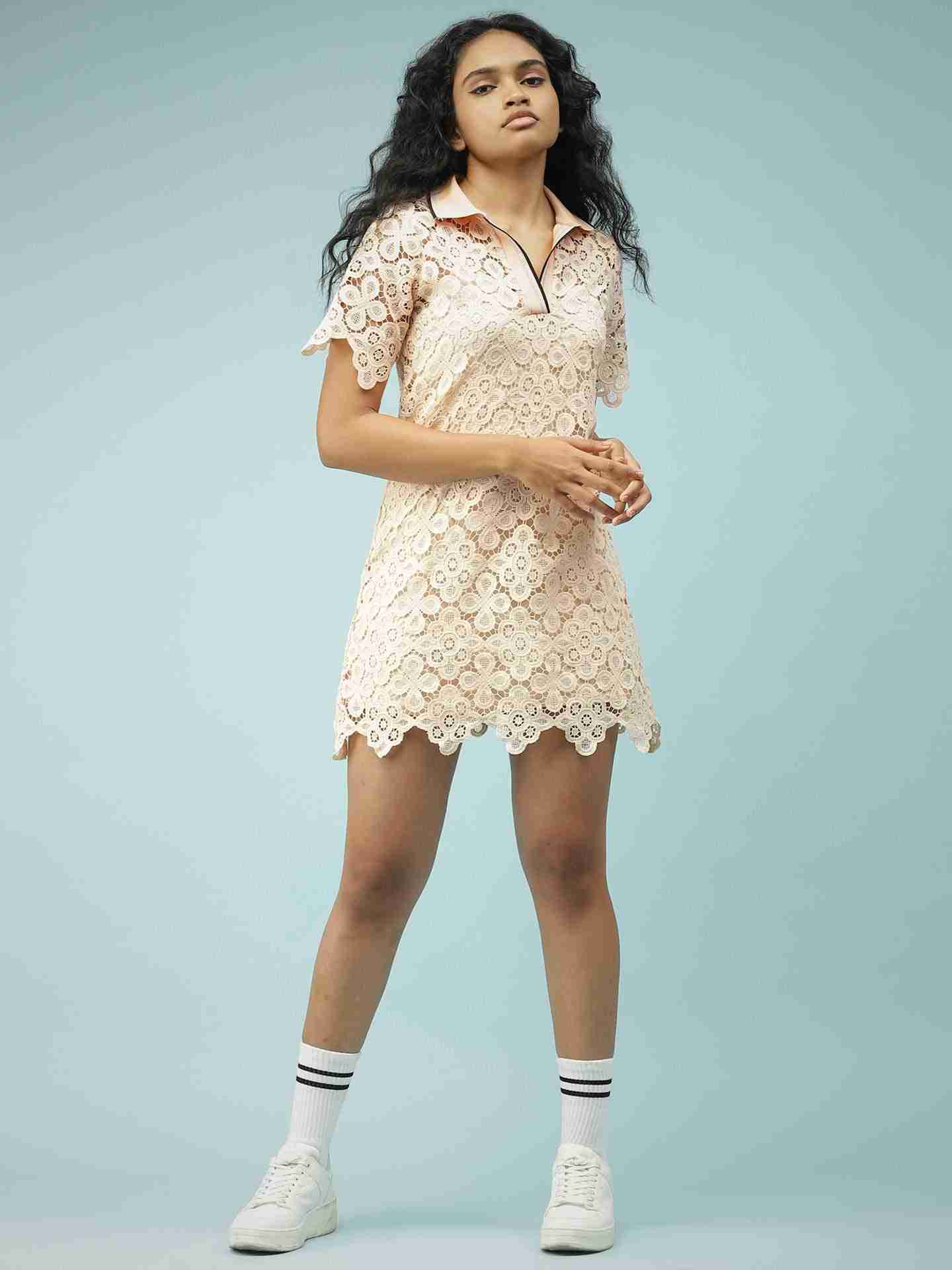 Pink Aida Shift Dress