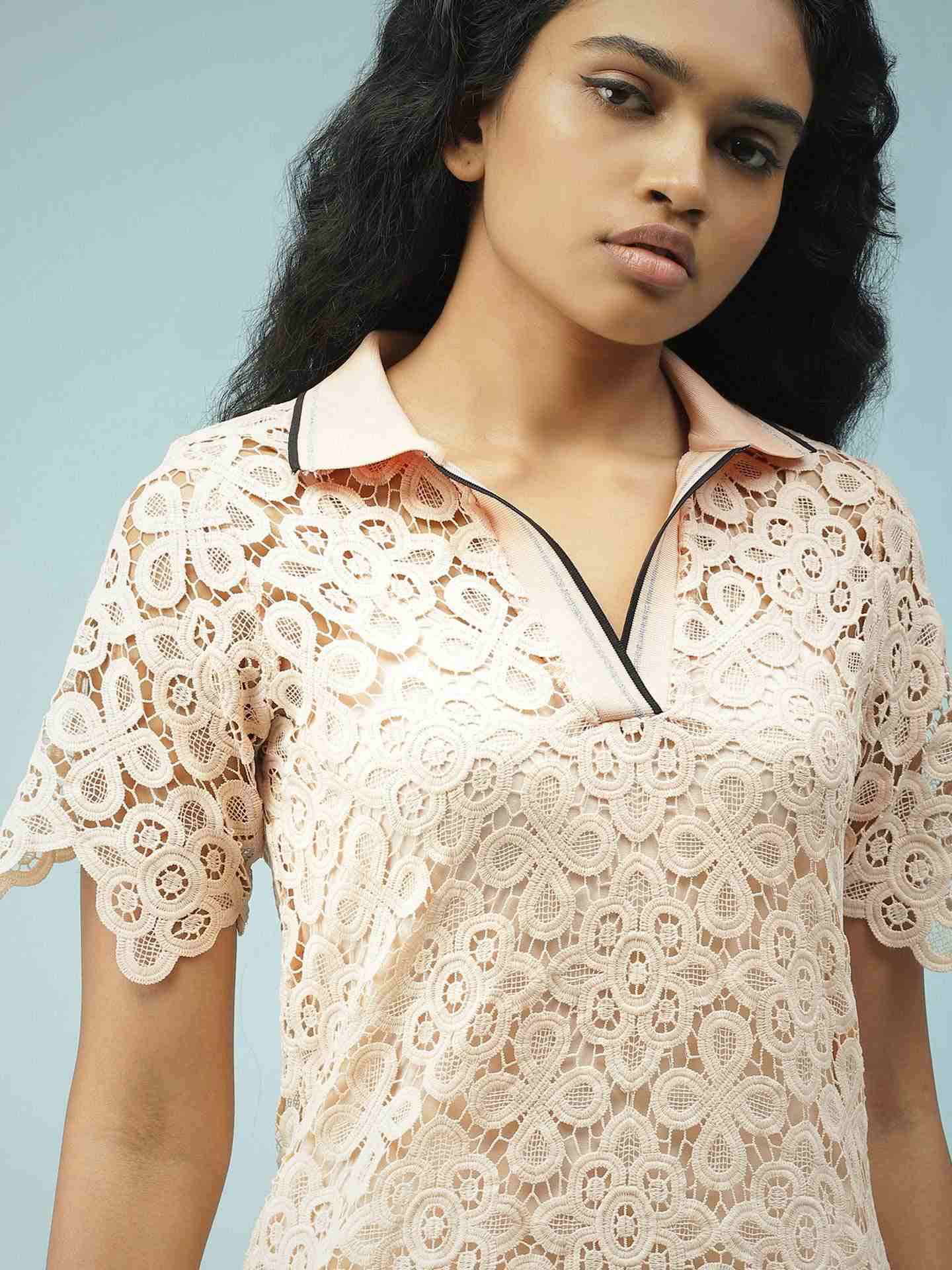 Pink Aida Shift Dress