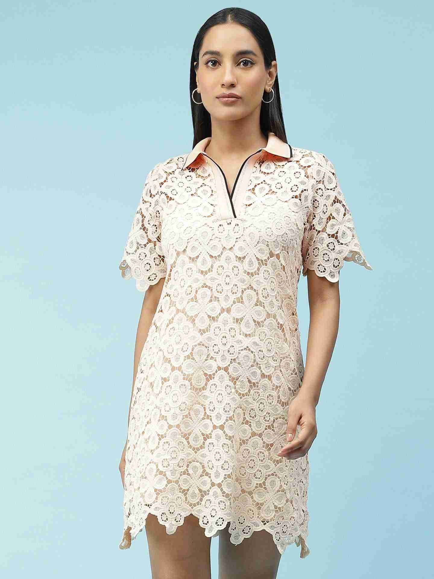 Pink Aida Shift Dress