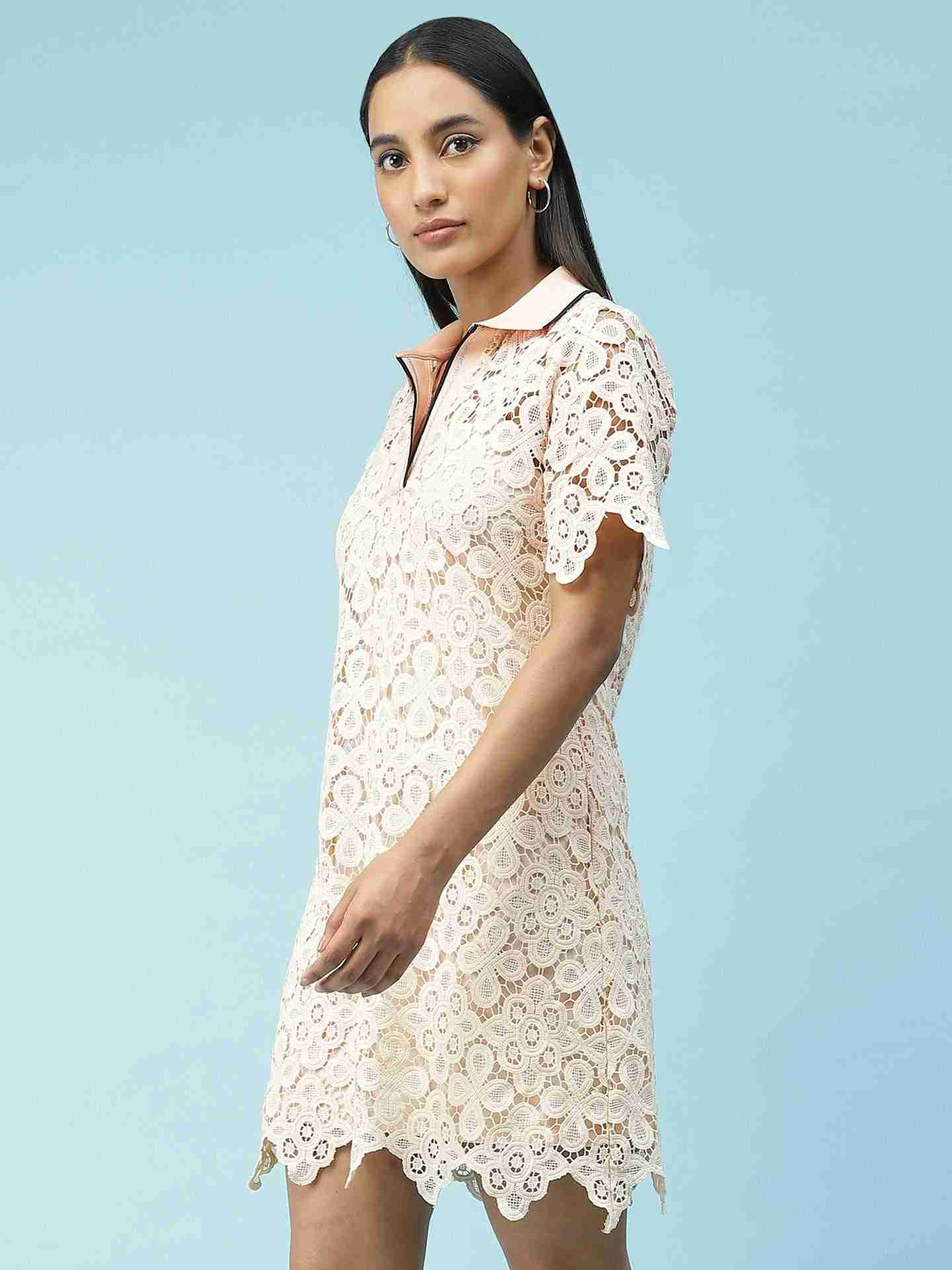 Pink Aida Shift Dress