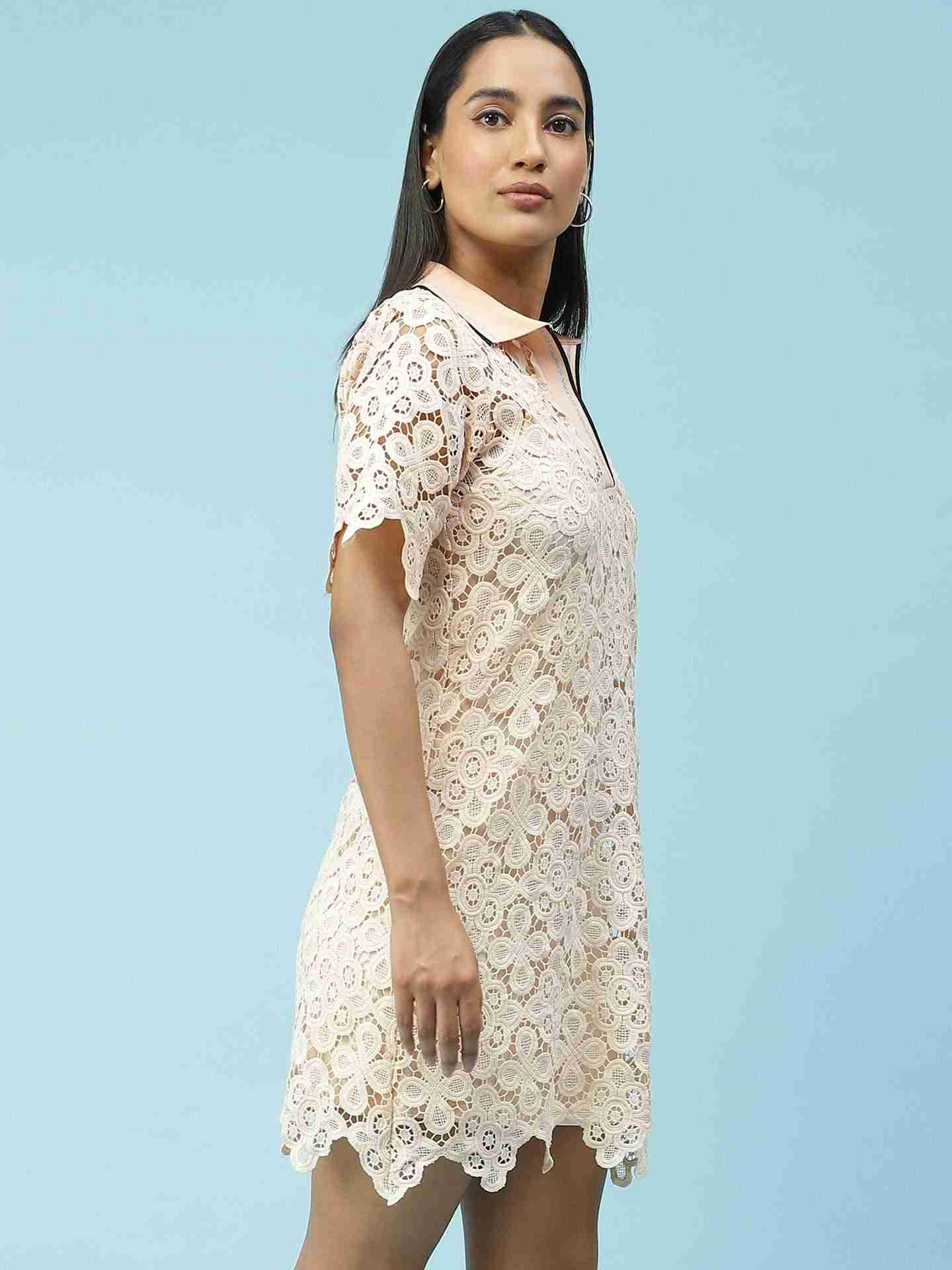 Pink Aida Shift Dress