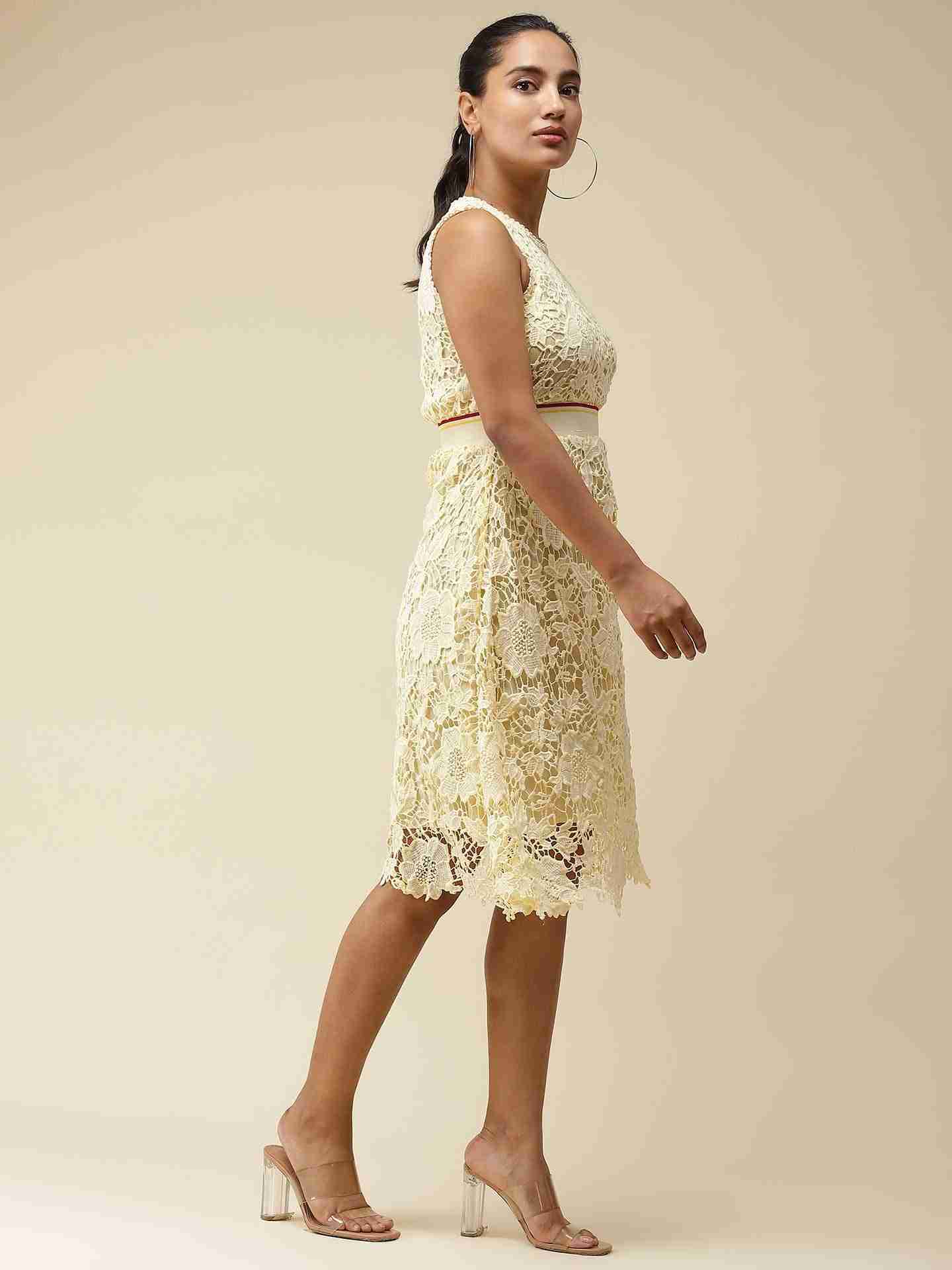 Yellow Celine Midi Dress