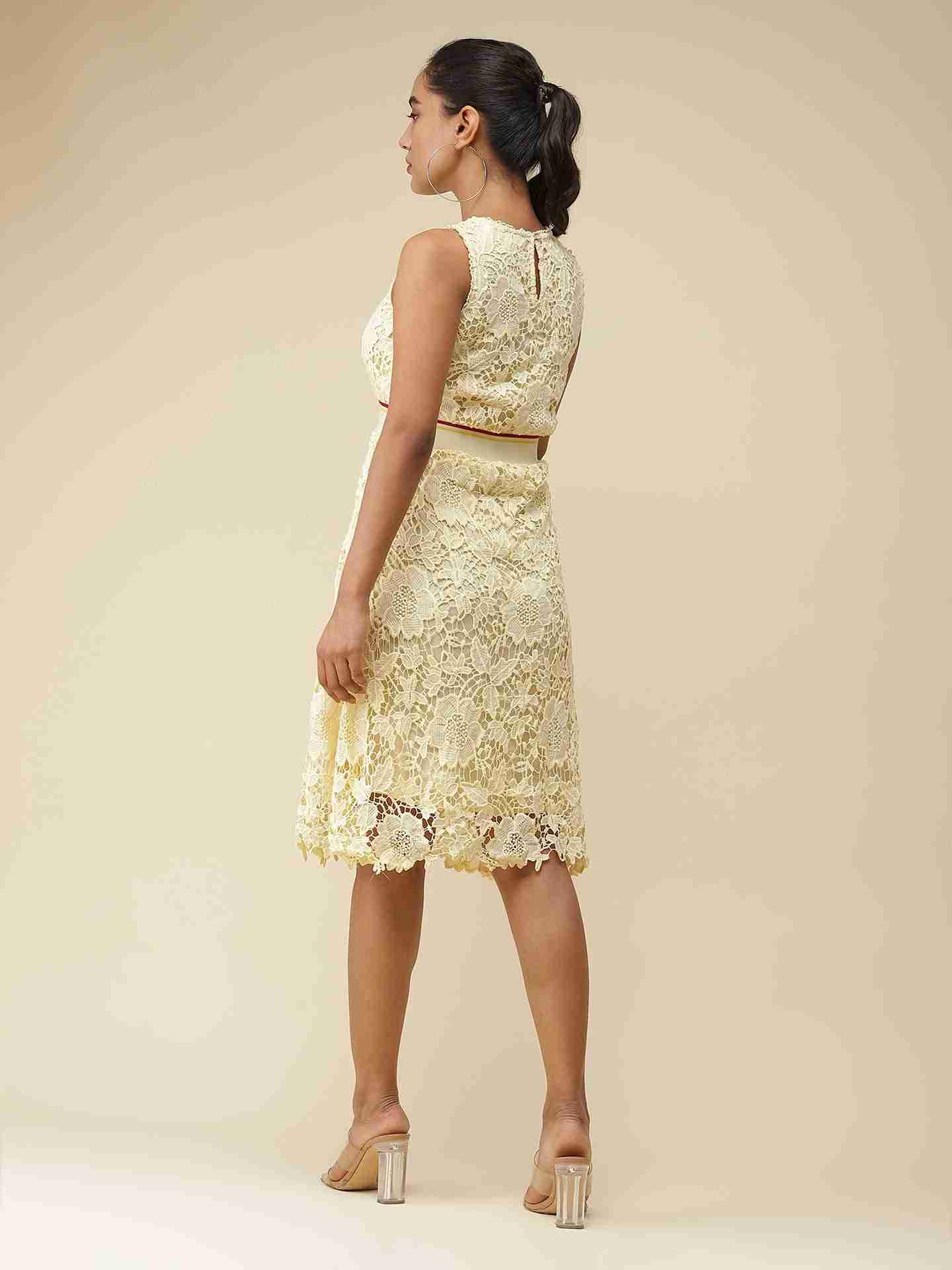 Yellow Celine Midi Dress