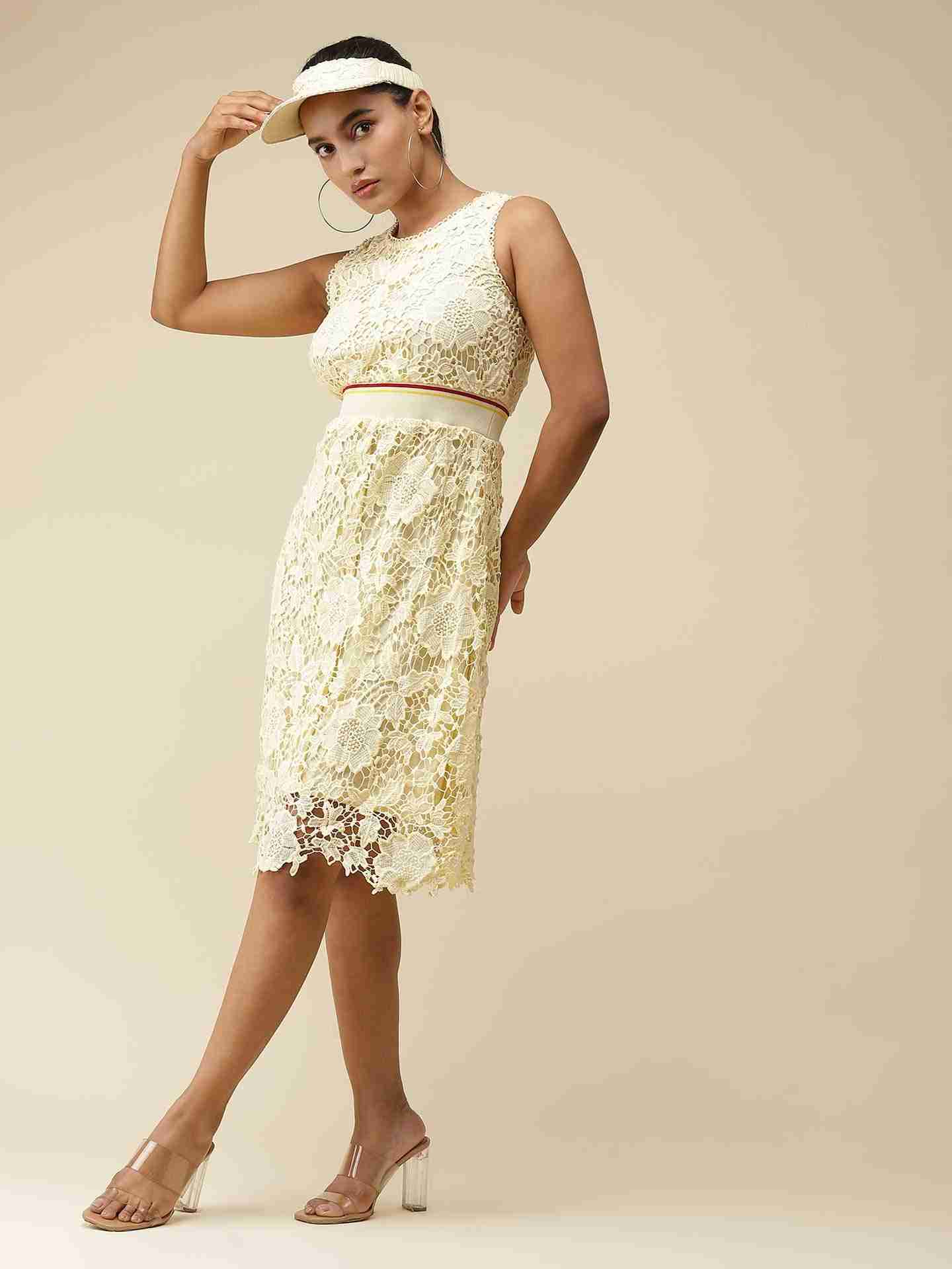 Yellow Celine Midi Dress