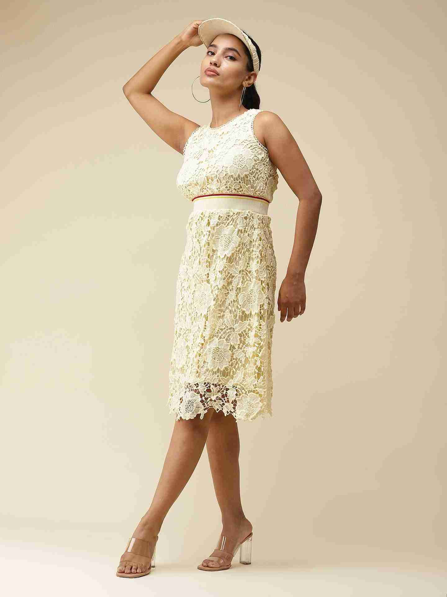 Yellow Celine Midi Dress