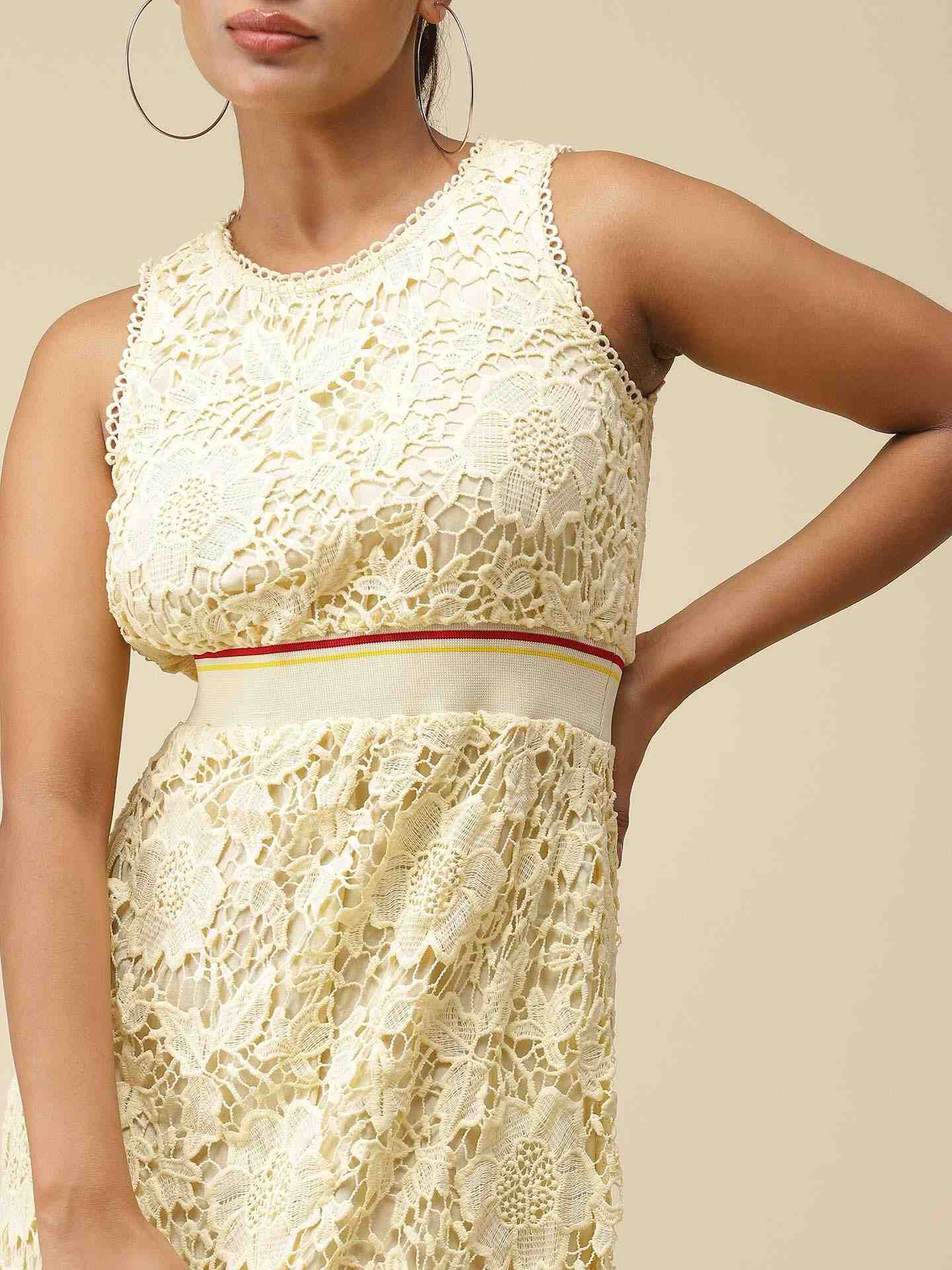 Yellow Celine Midi Dress