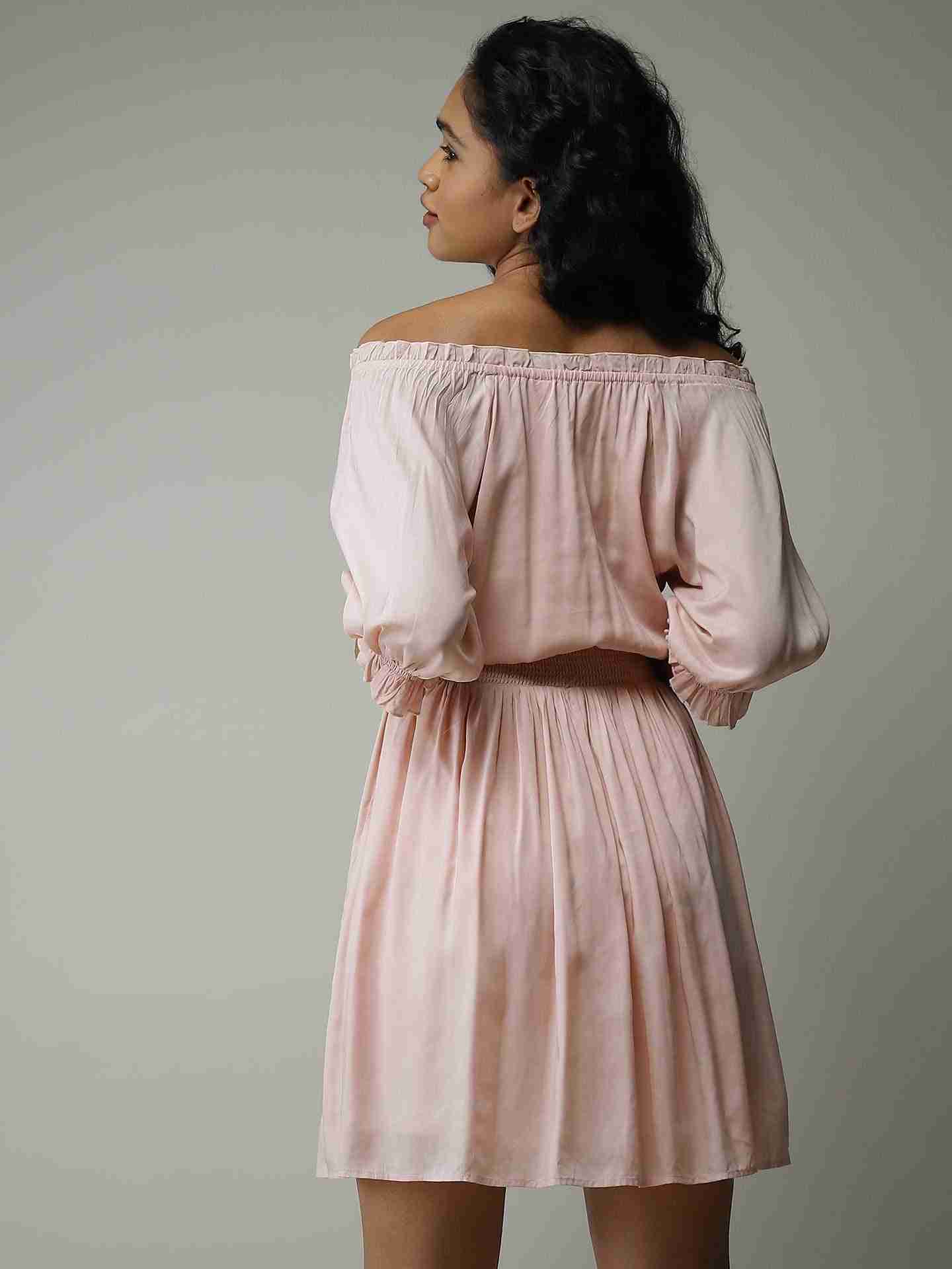 Peach Leisure Basics Dress