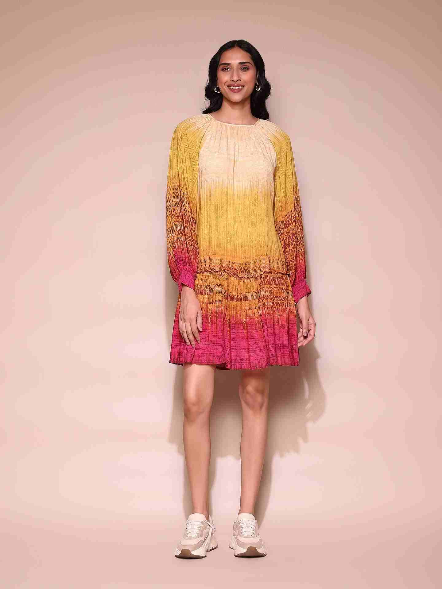Multi Celine Shift Dress