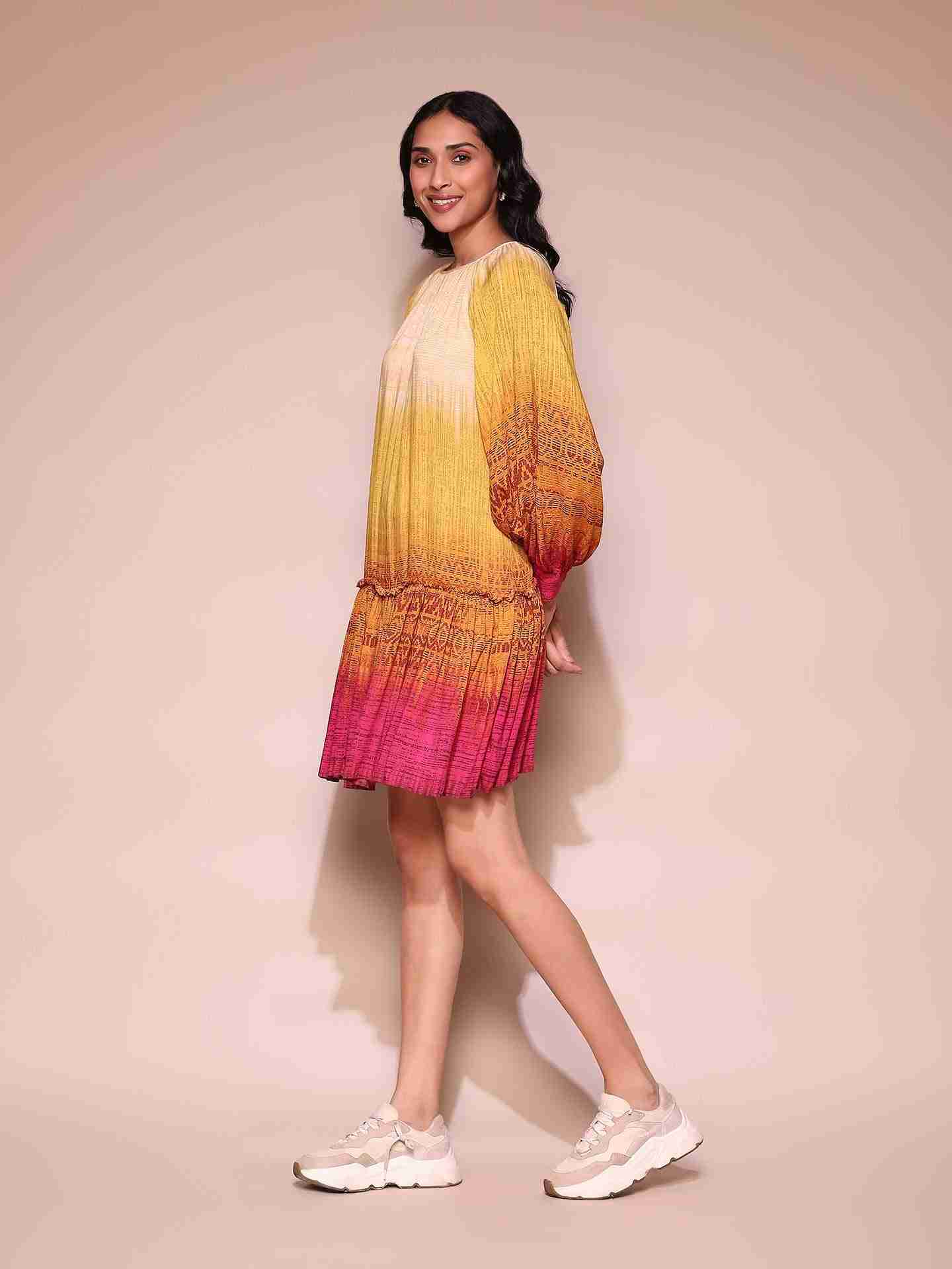 Multi Celine Shift Dress