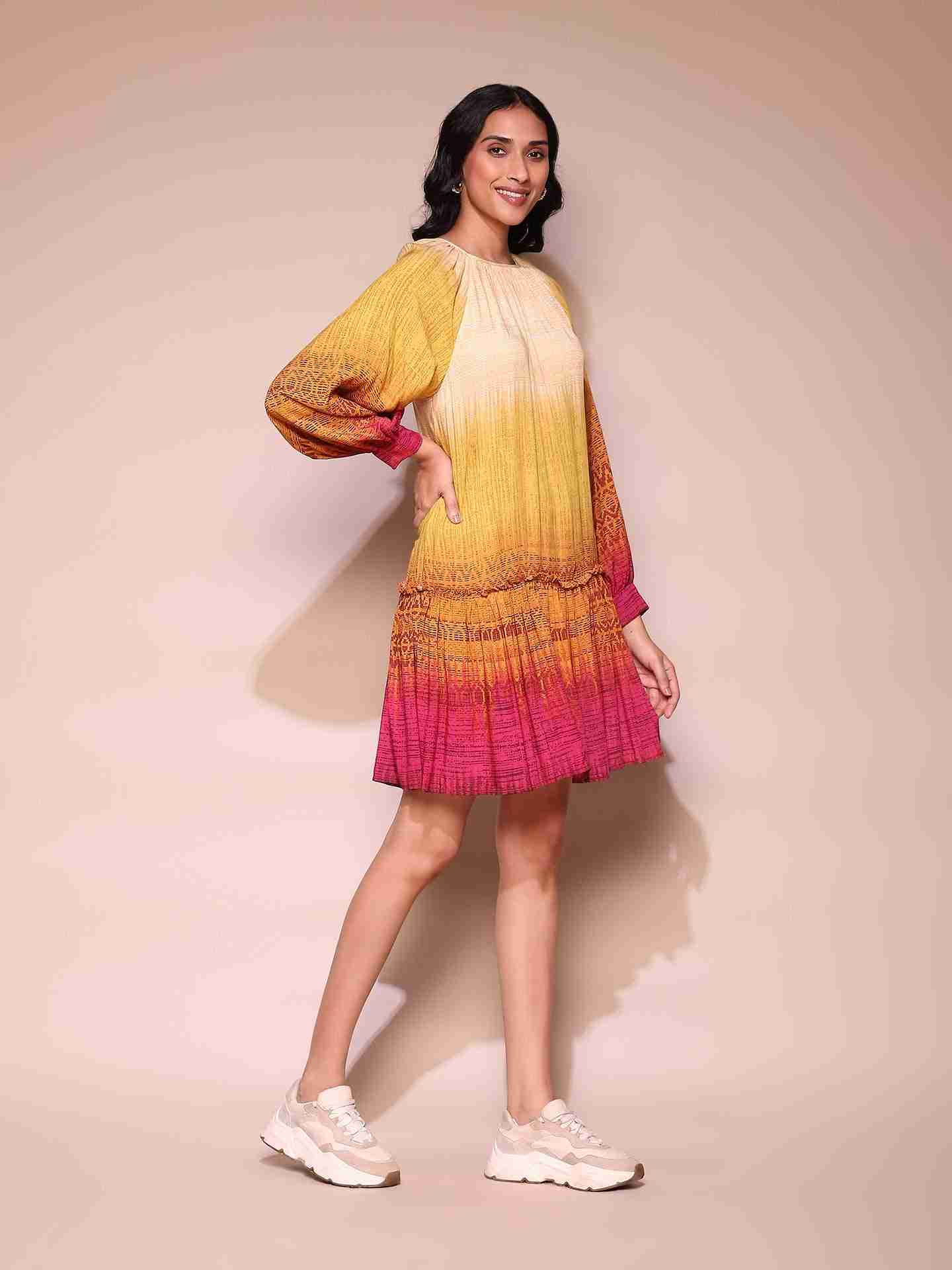 Multi Celine Shift Dress