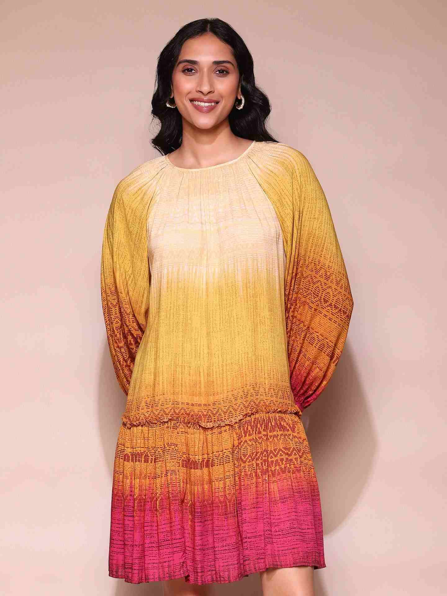 Multi Celine Shift Dress