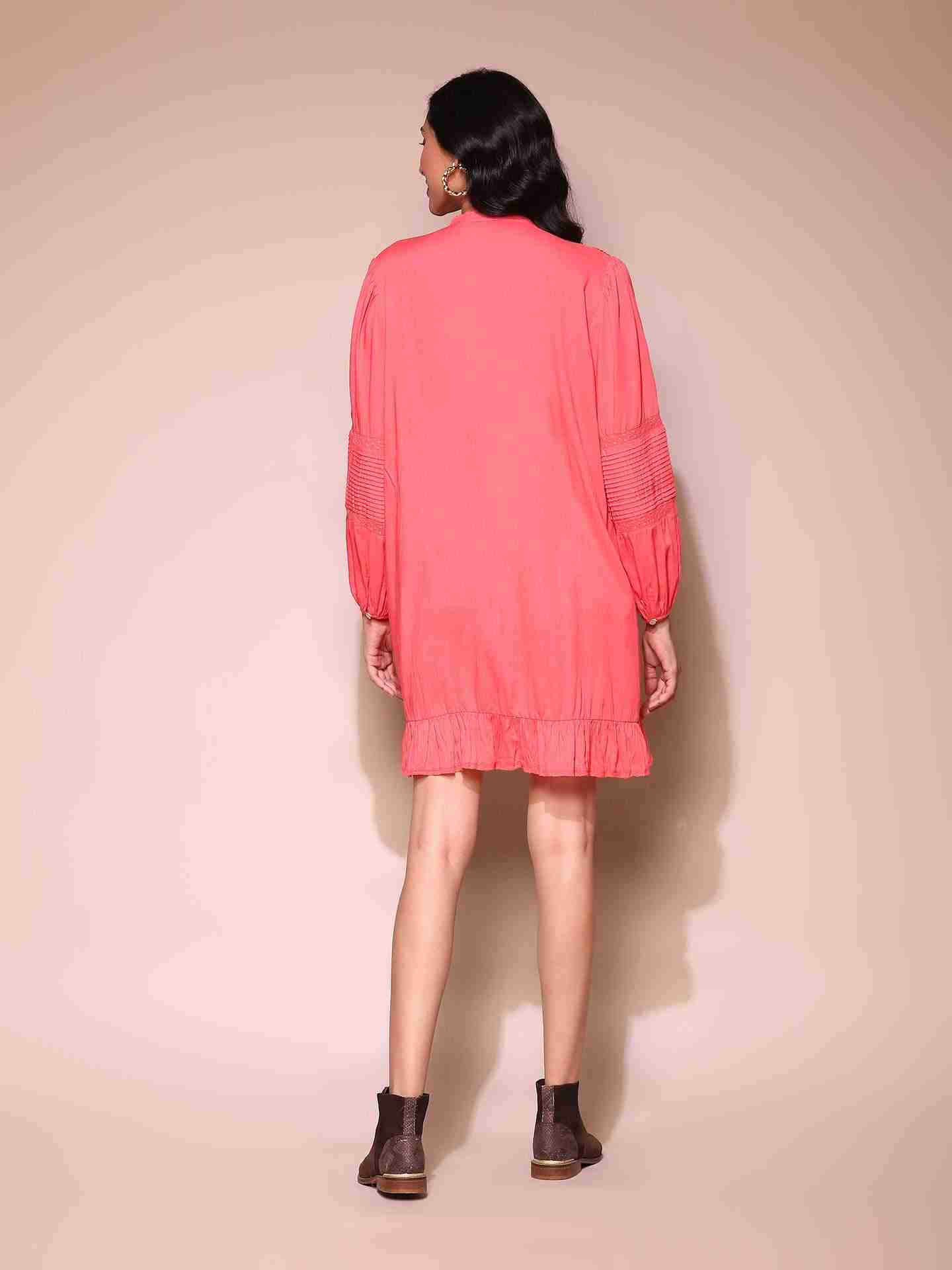 Coral Annalise Shift Dress