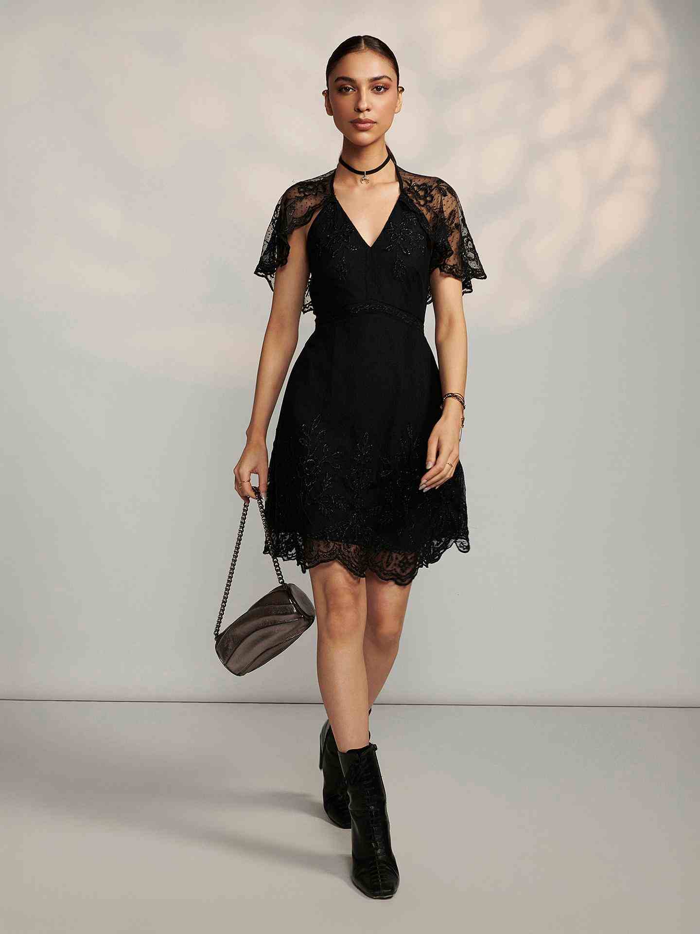 Black Saphire Short Dress