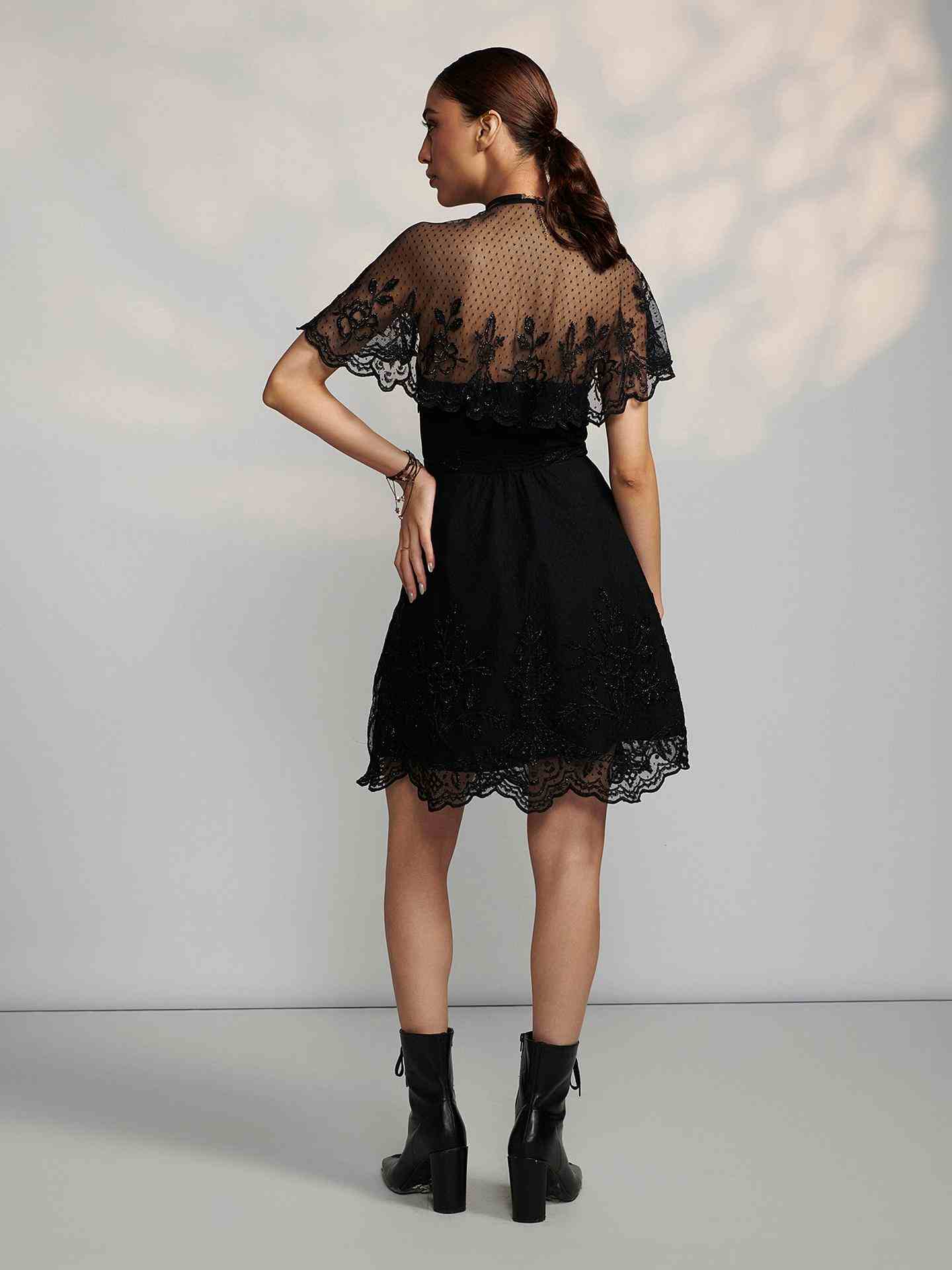 Black Saphire Short Dress