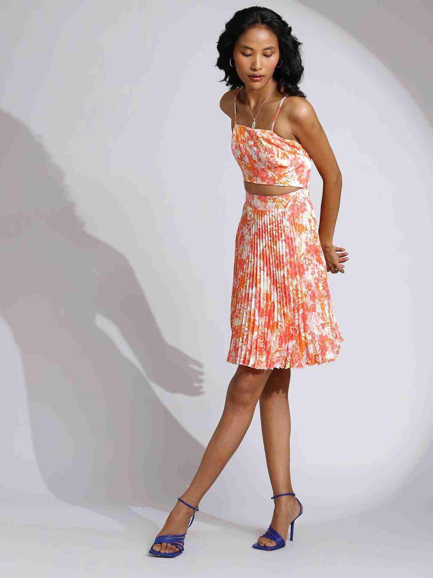 Ecru Mishka Cut-Out Dress