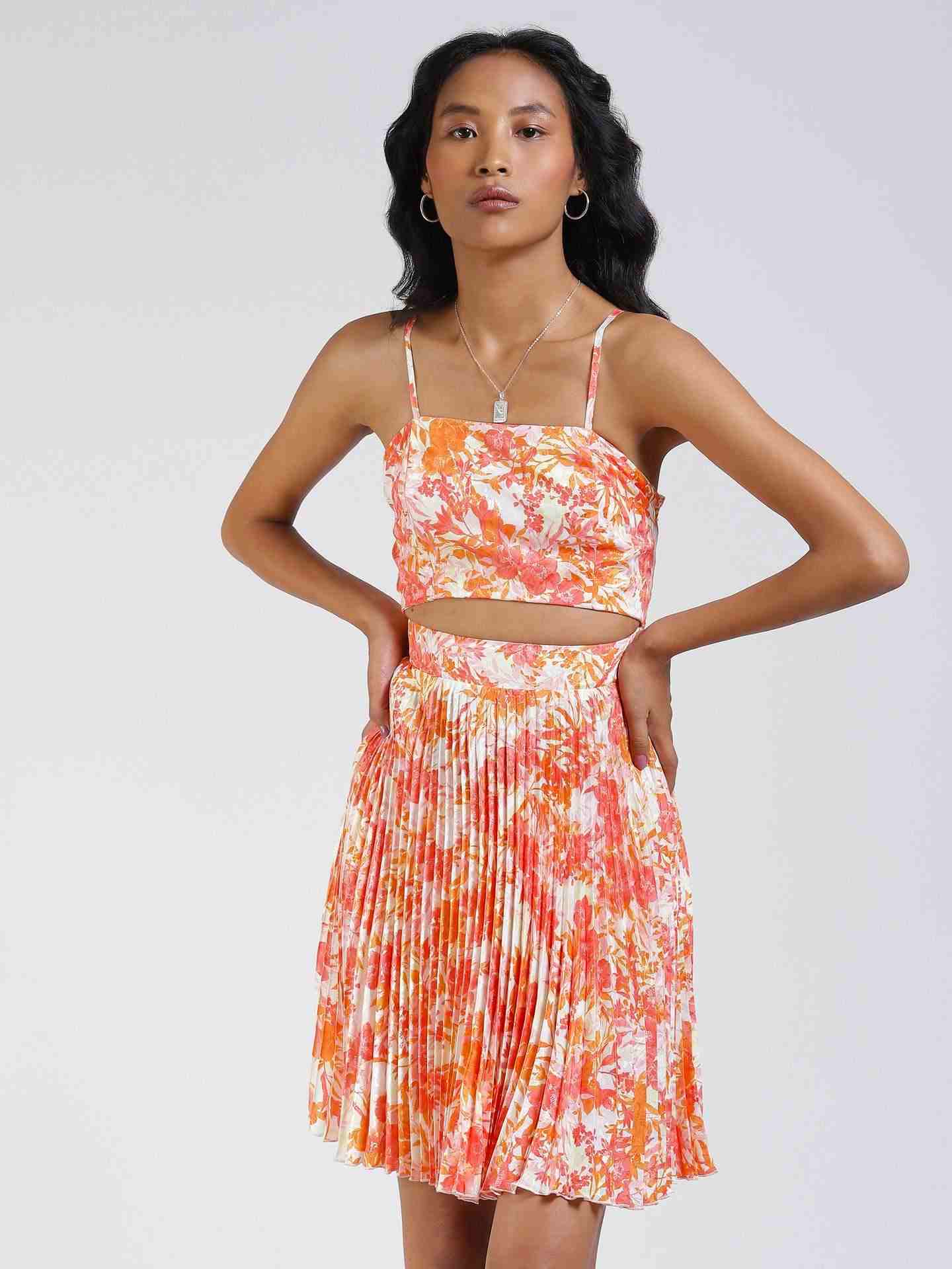 Ecru Mishka Cut-Out Dress