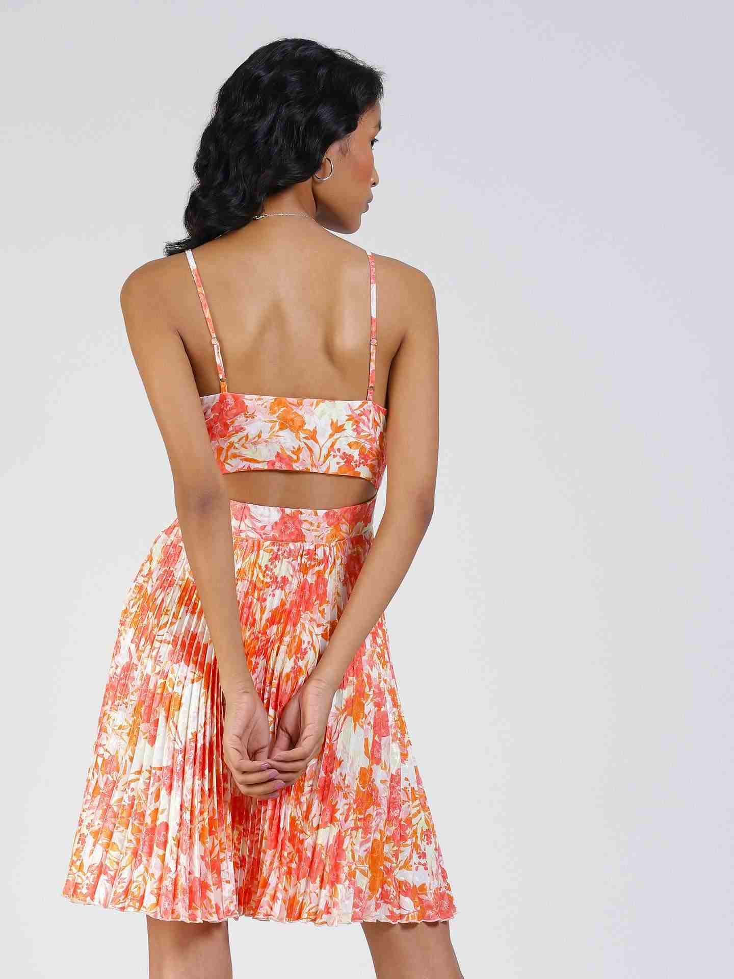 Ecru Mishka Cut-Out Dress