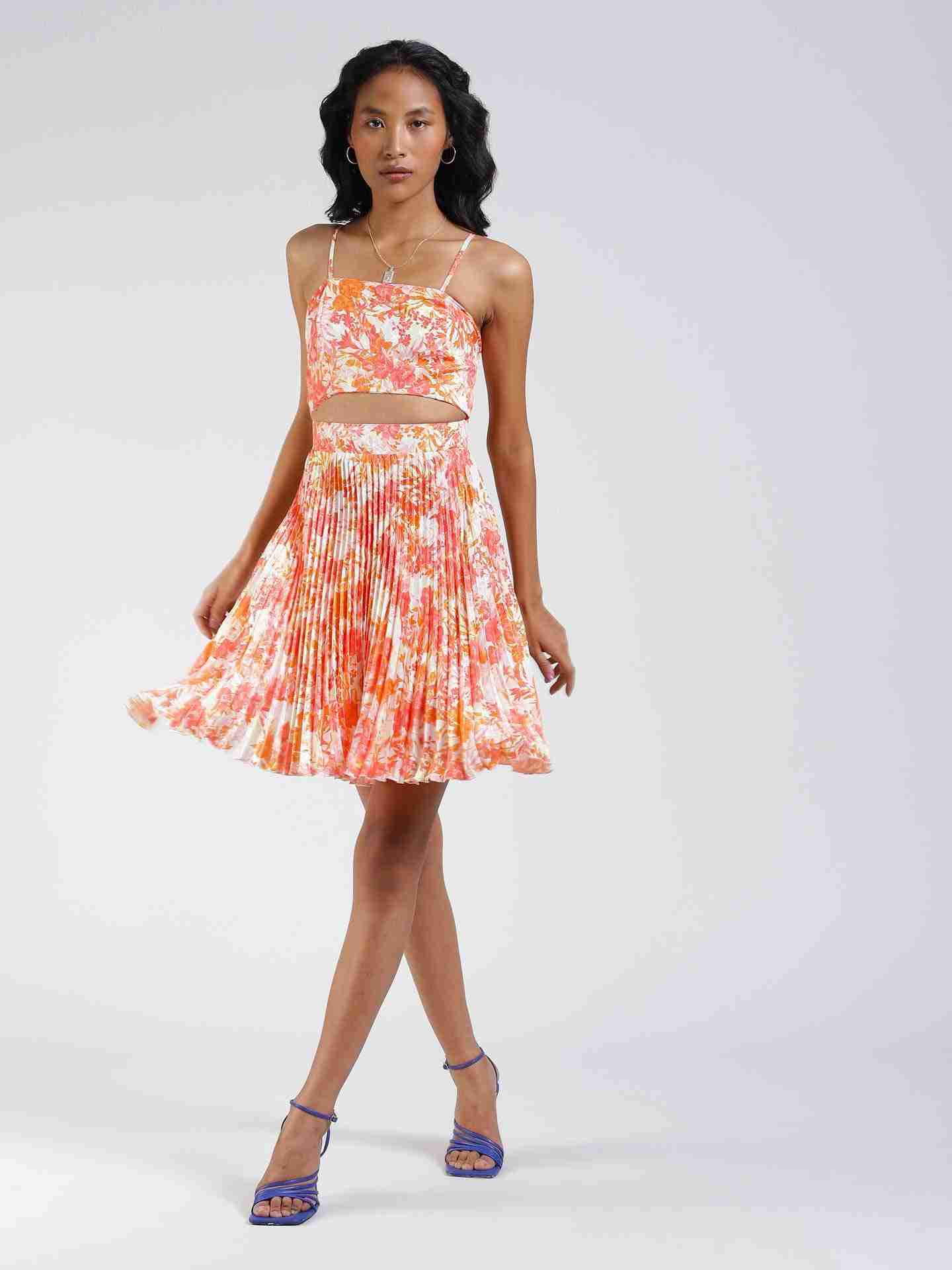 Ecru Mishka Cut-Out Dress