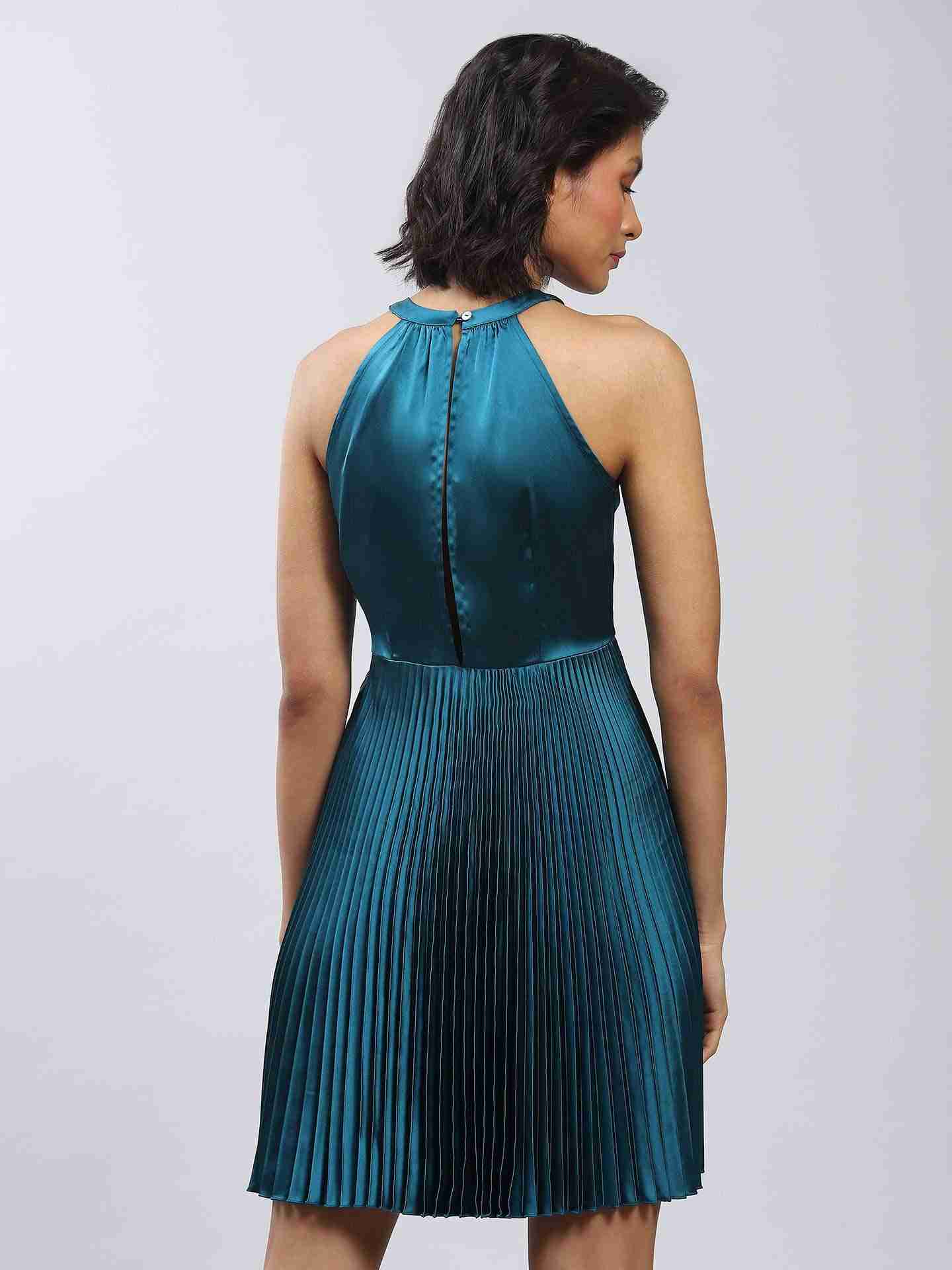 Teal Celina Skater Dress