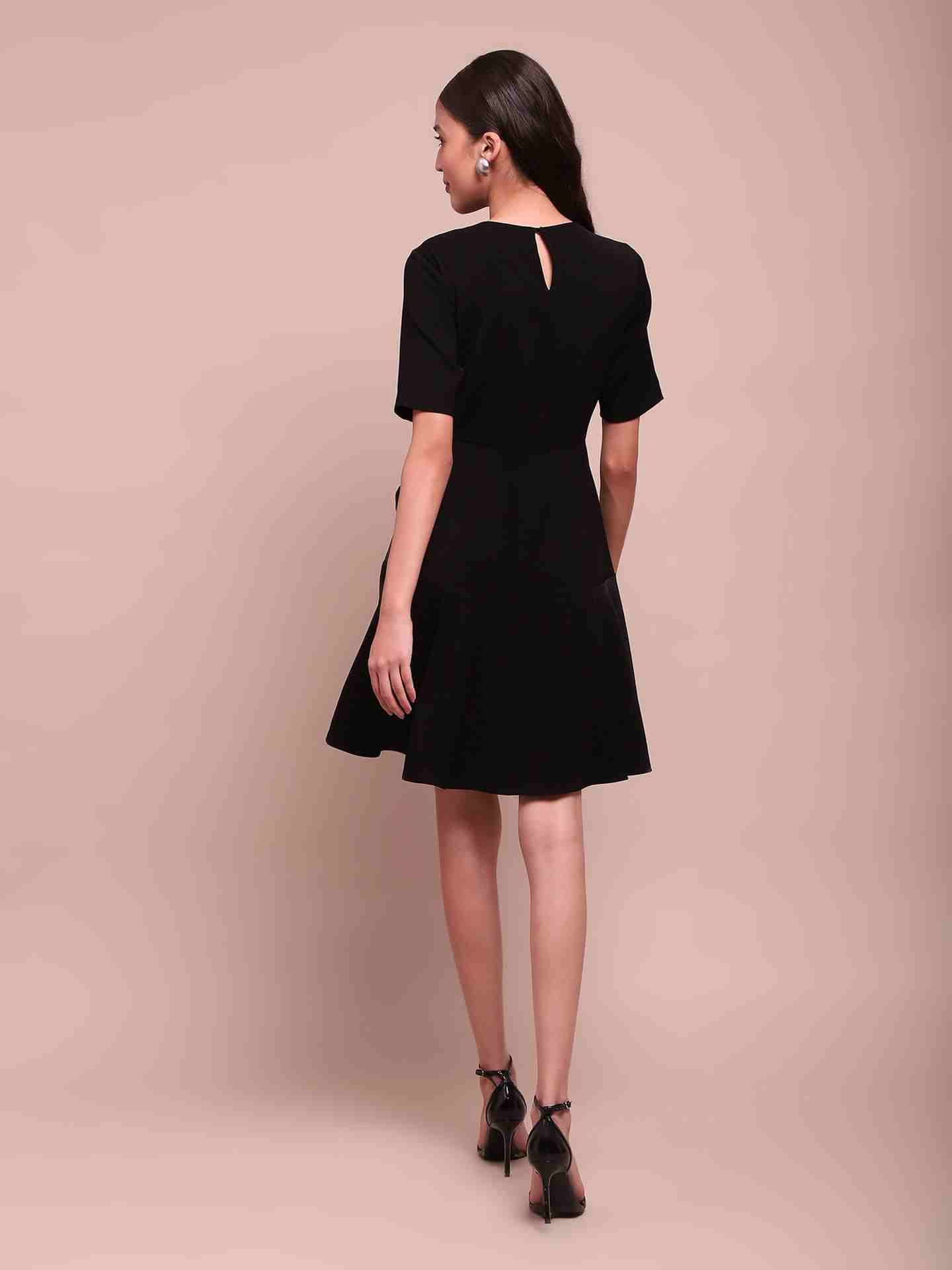 Black Christie Skater Dress