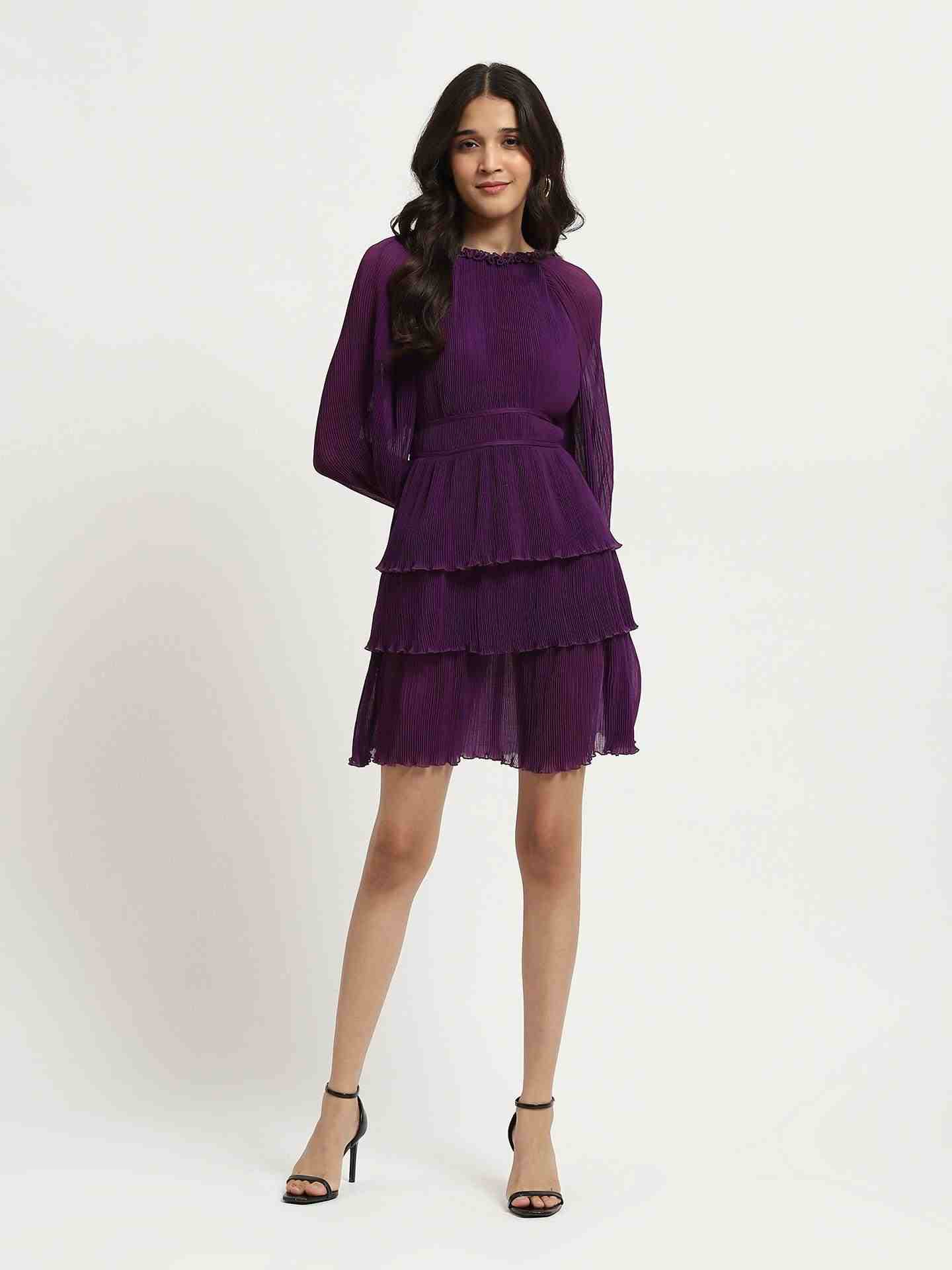 Purple Tracy Skater Dress