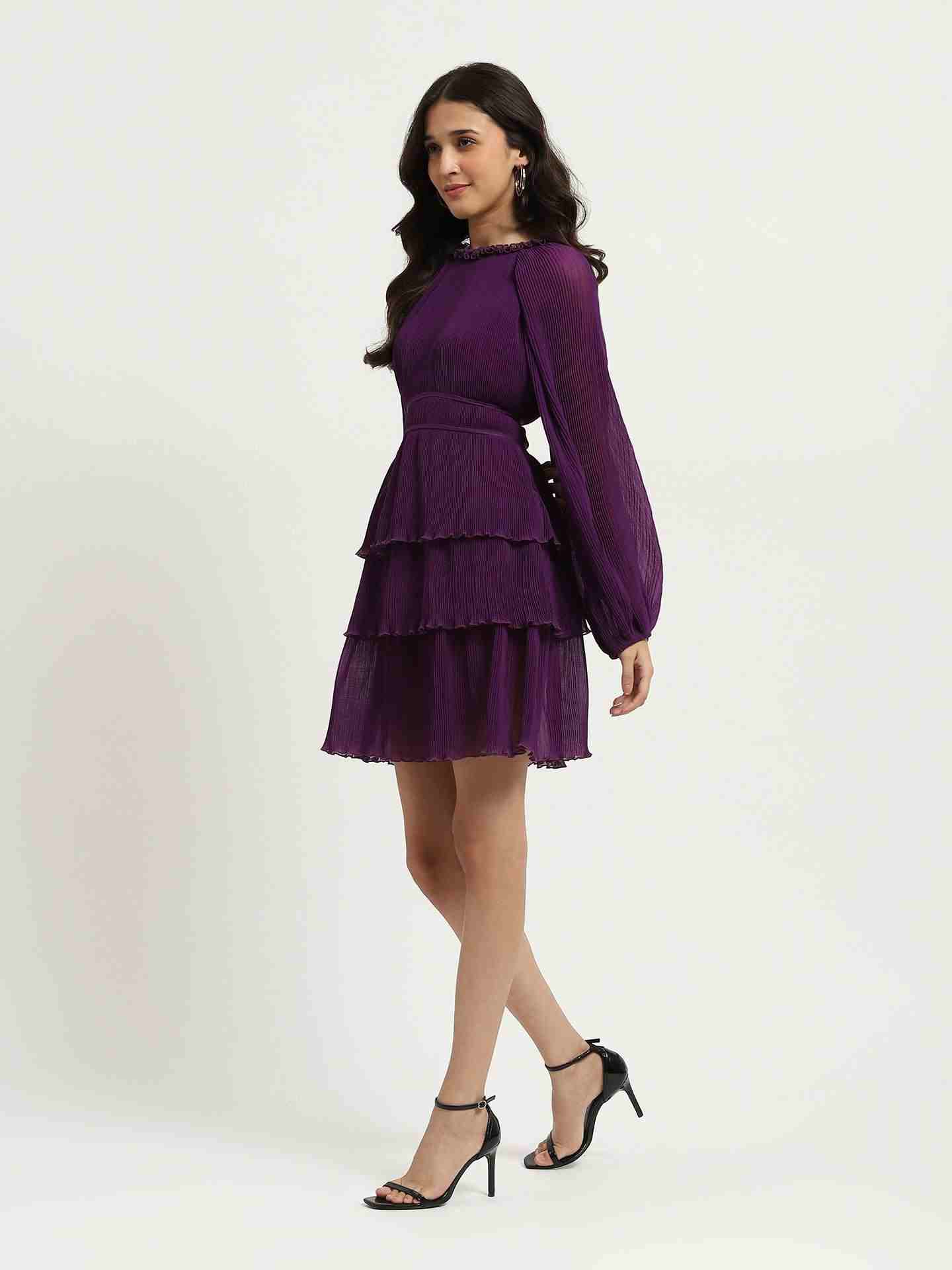 Purple Tracy Skater Dress