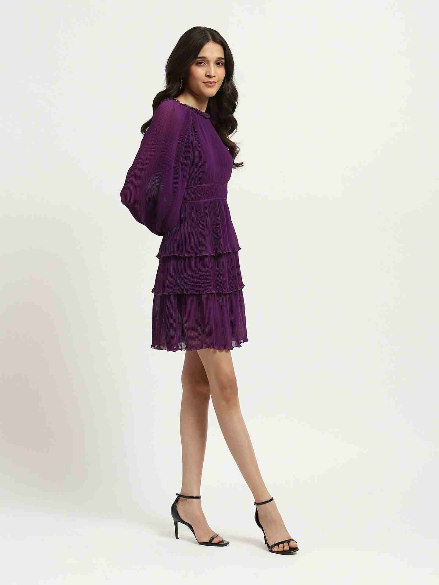 Purple Tracy Skater Dress