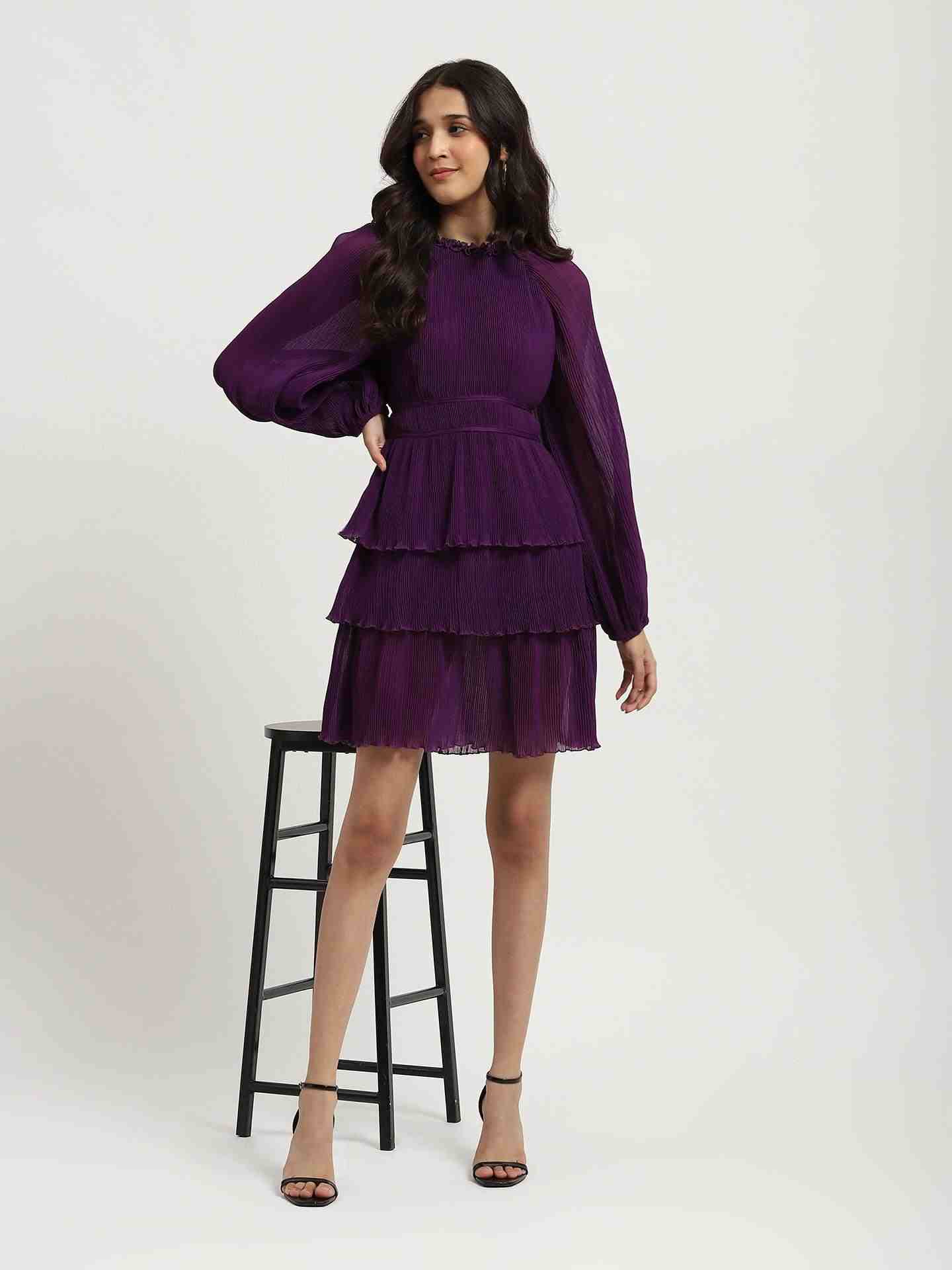 Purple Tracy Skater Dress