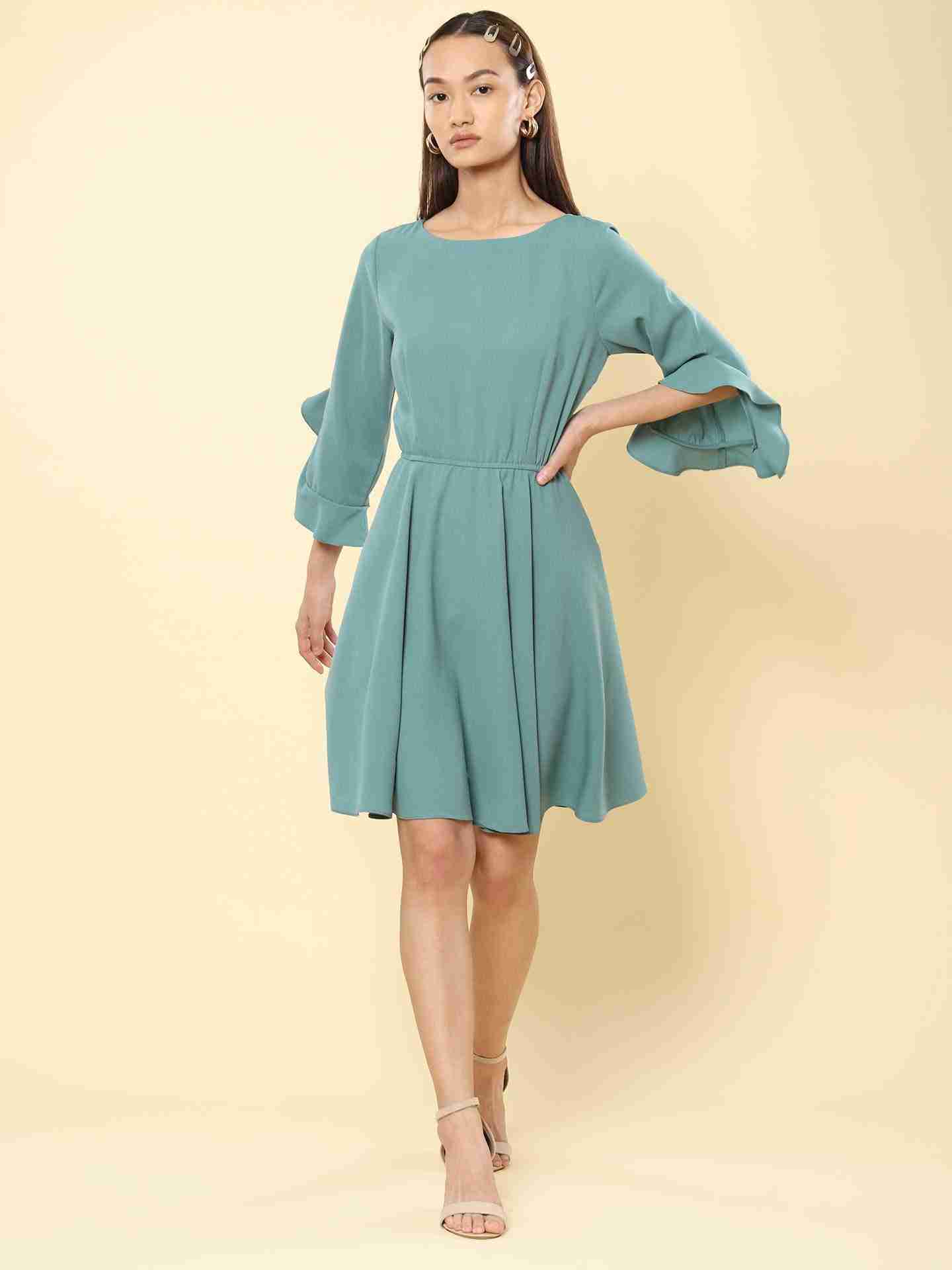 Sage Green Grazia Skater Dress