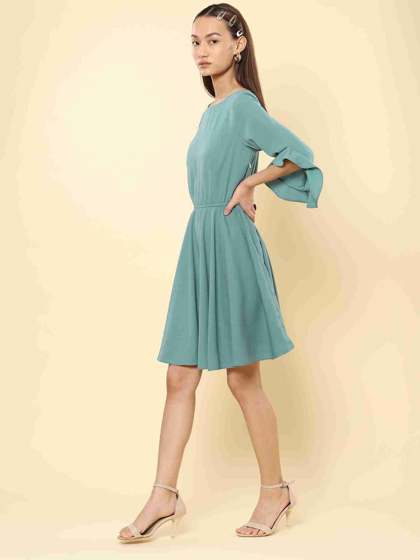 Sage Green Grazia Skater Dress
