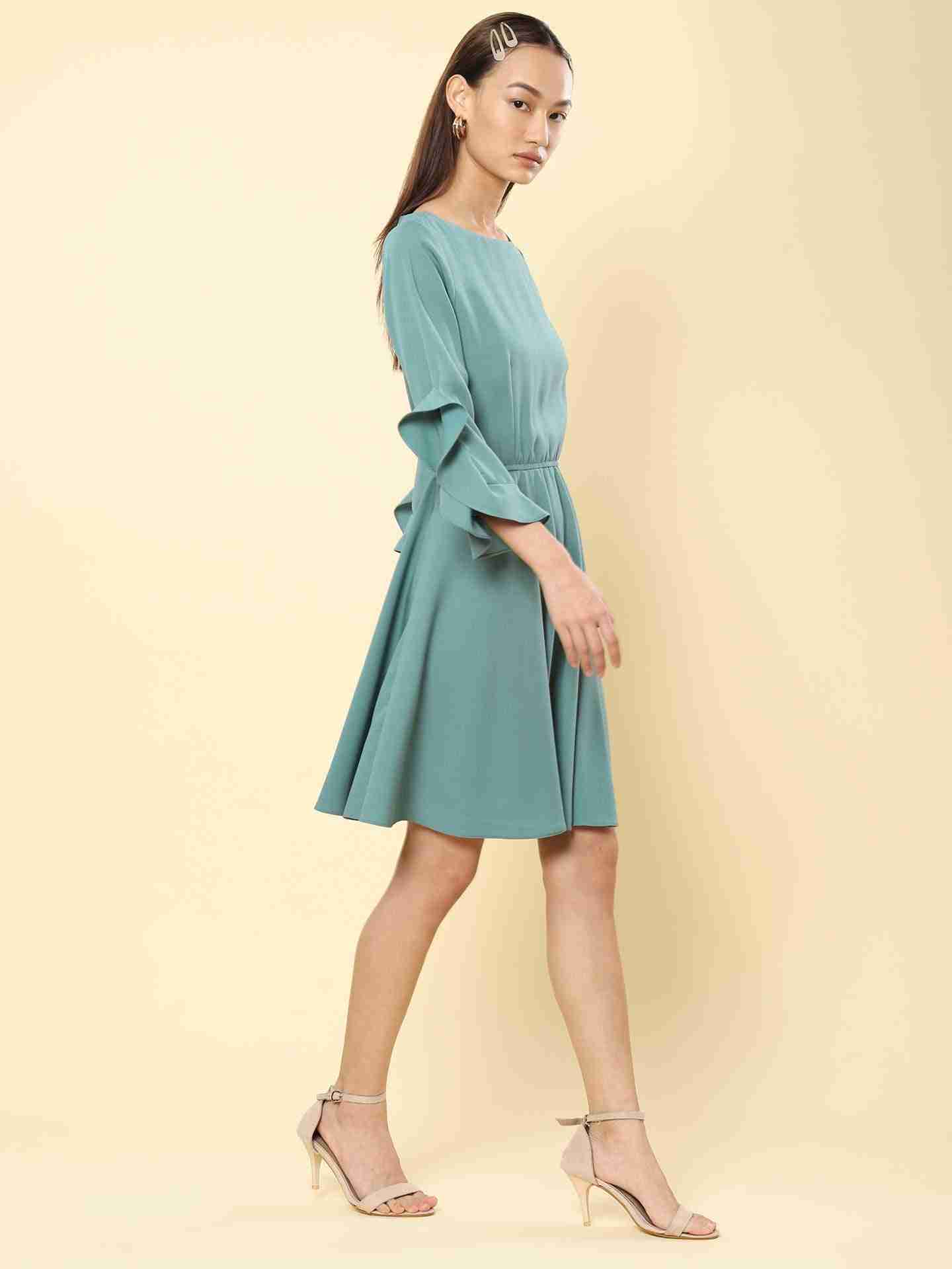 Sage Green Grazia Skater Dress