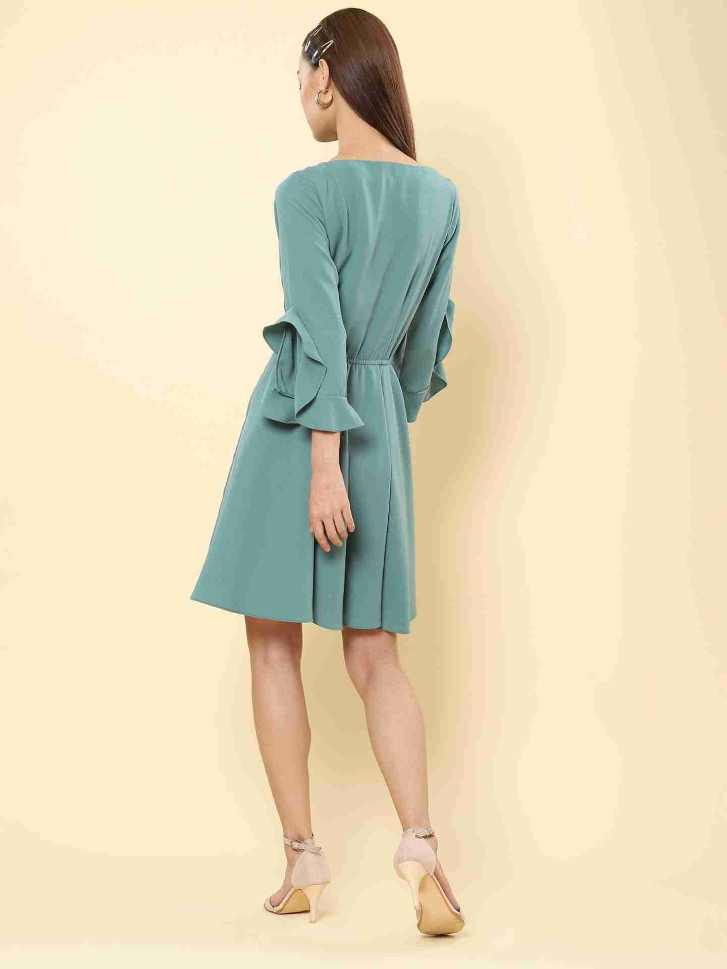 Sage Green Grazia Skater Dress