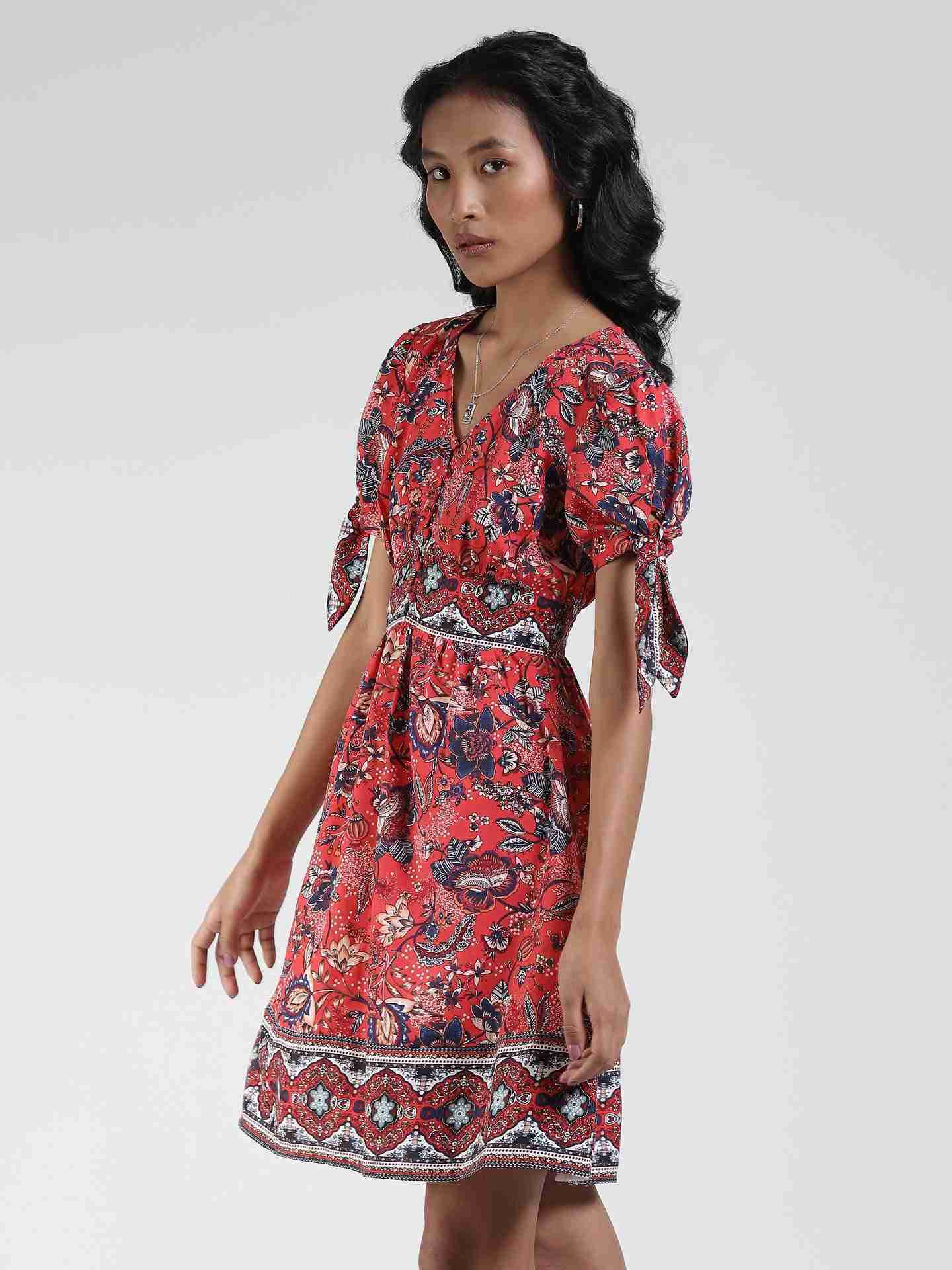 Red Alisme Skater Dress