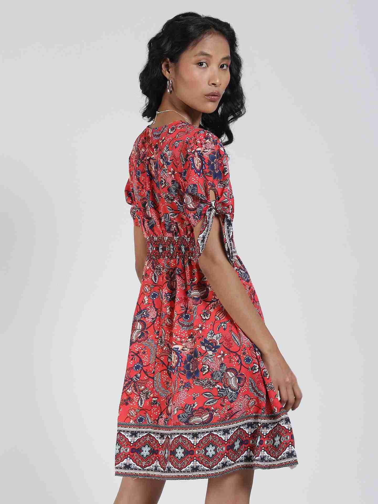 Red Alisme Skater Dress