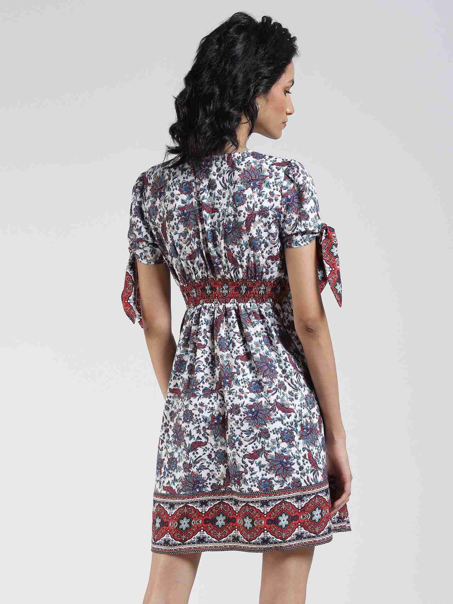 White Druselle Skater Dress