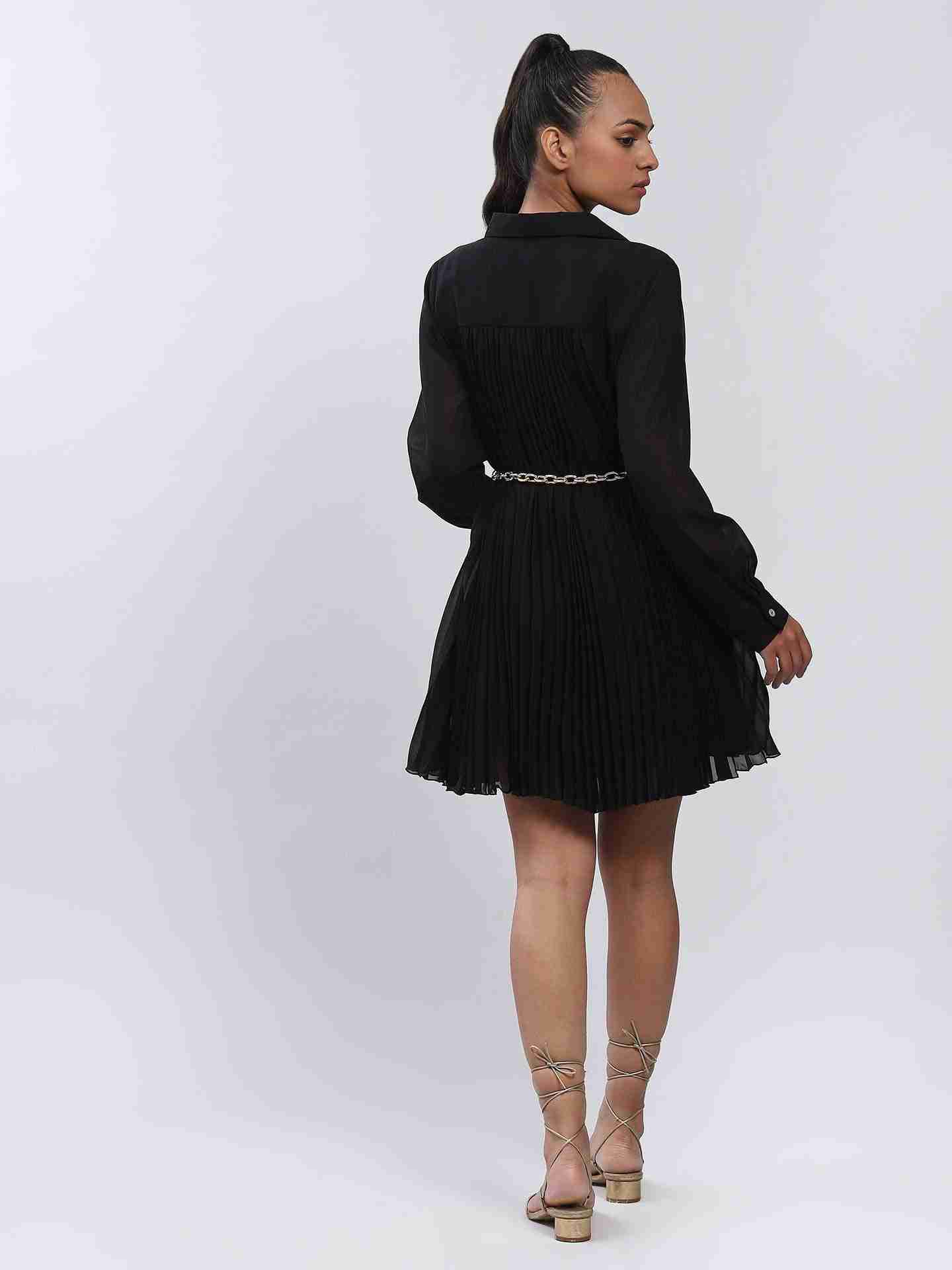 Black Valentin Shift Dress
