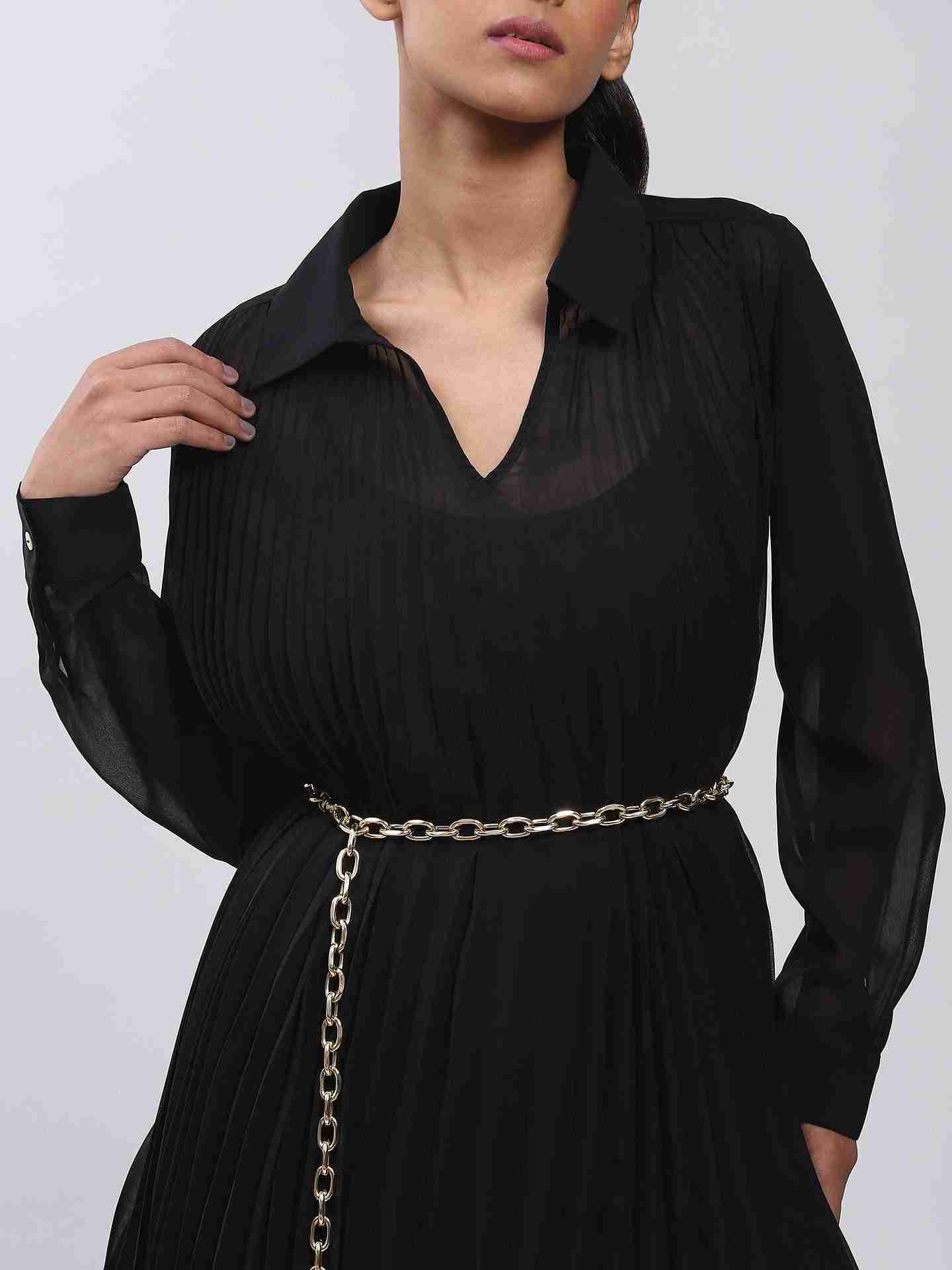 Black Valentin Shift Dress