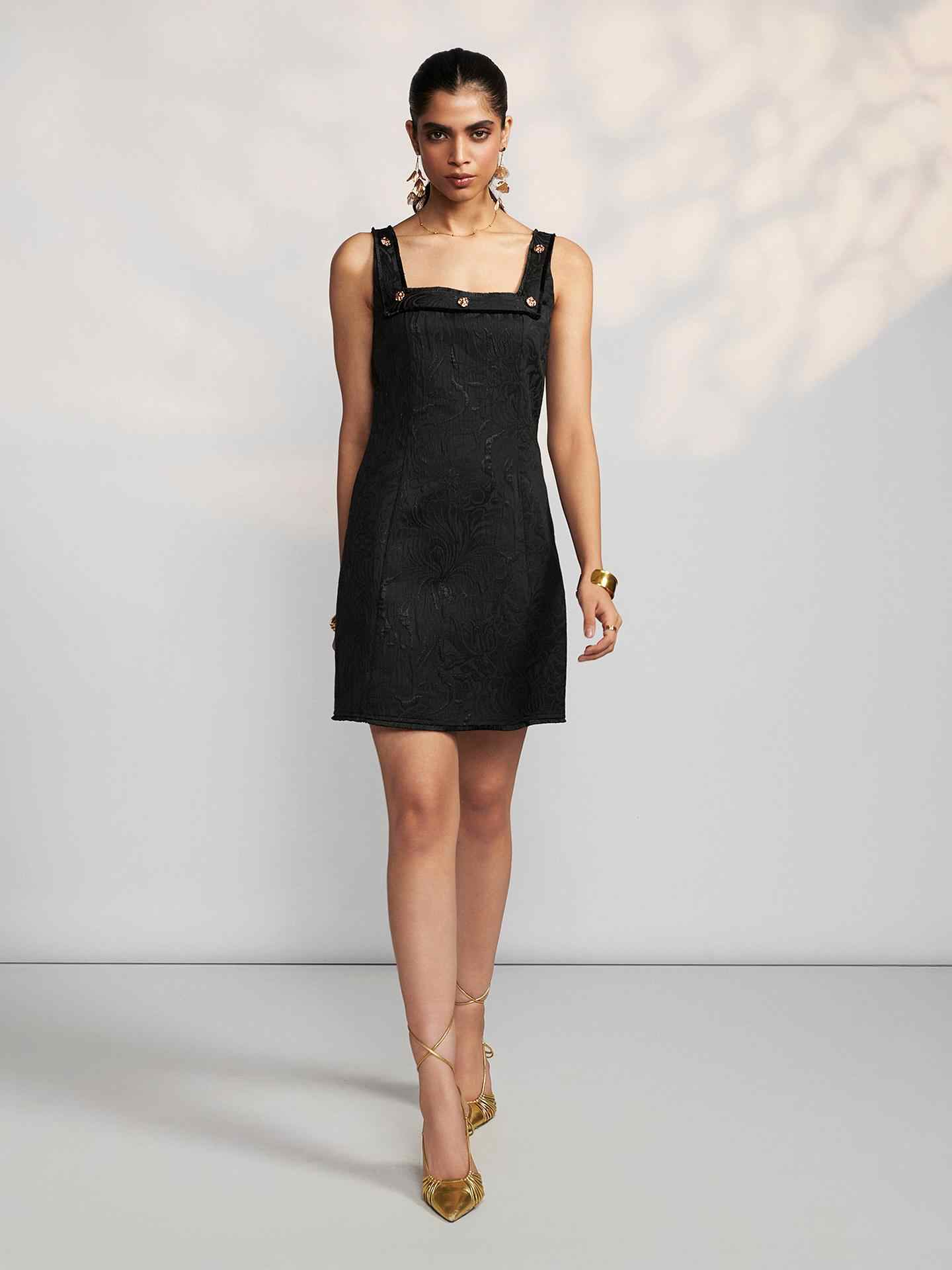 Black Mervina Short Dress