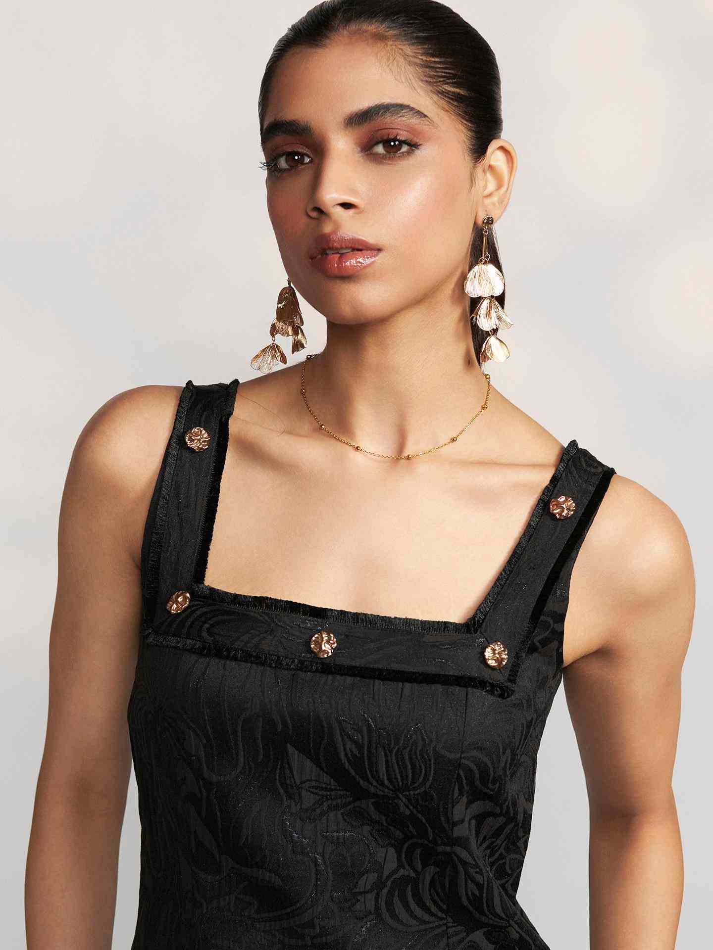 Black Mervina Short Dress