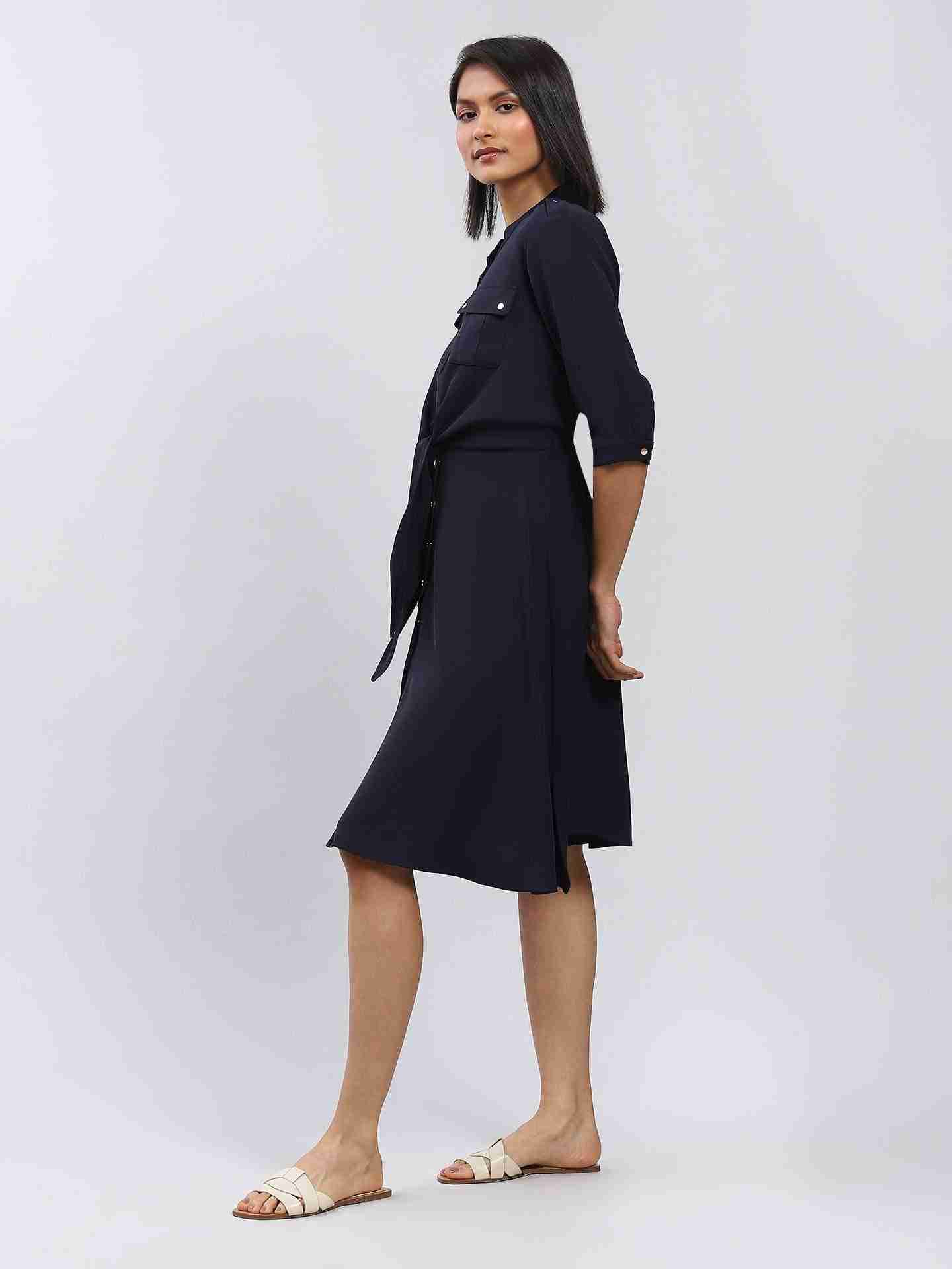 Navy Core Classics Short Dress