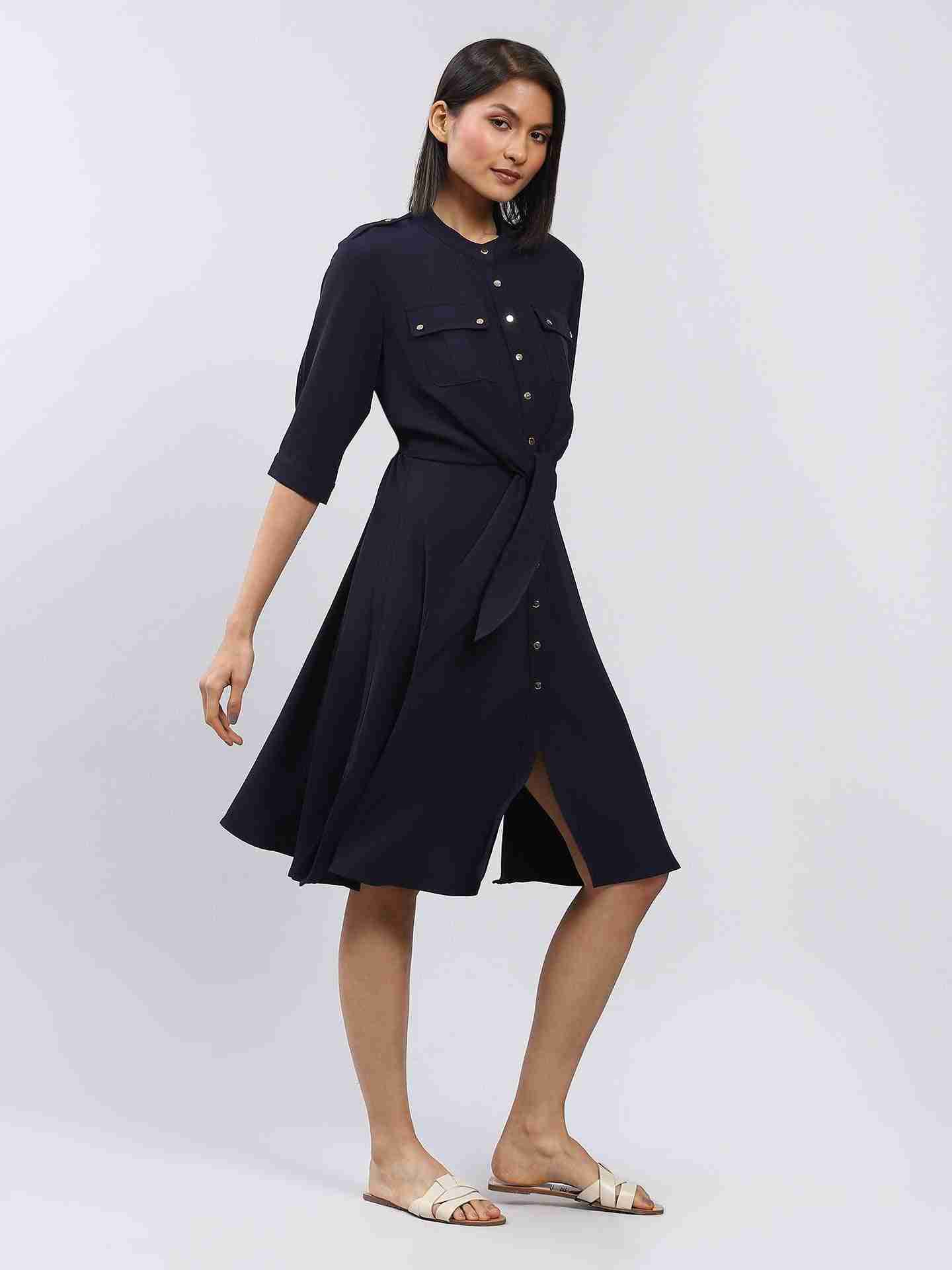 Navy Core Classics Short Dress