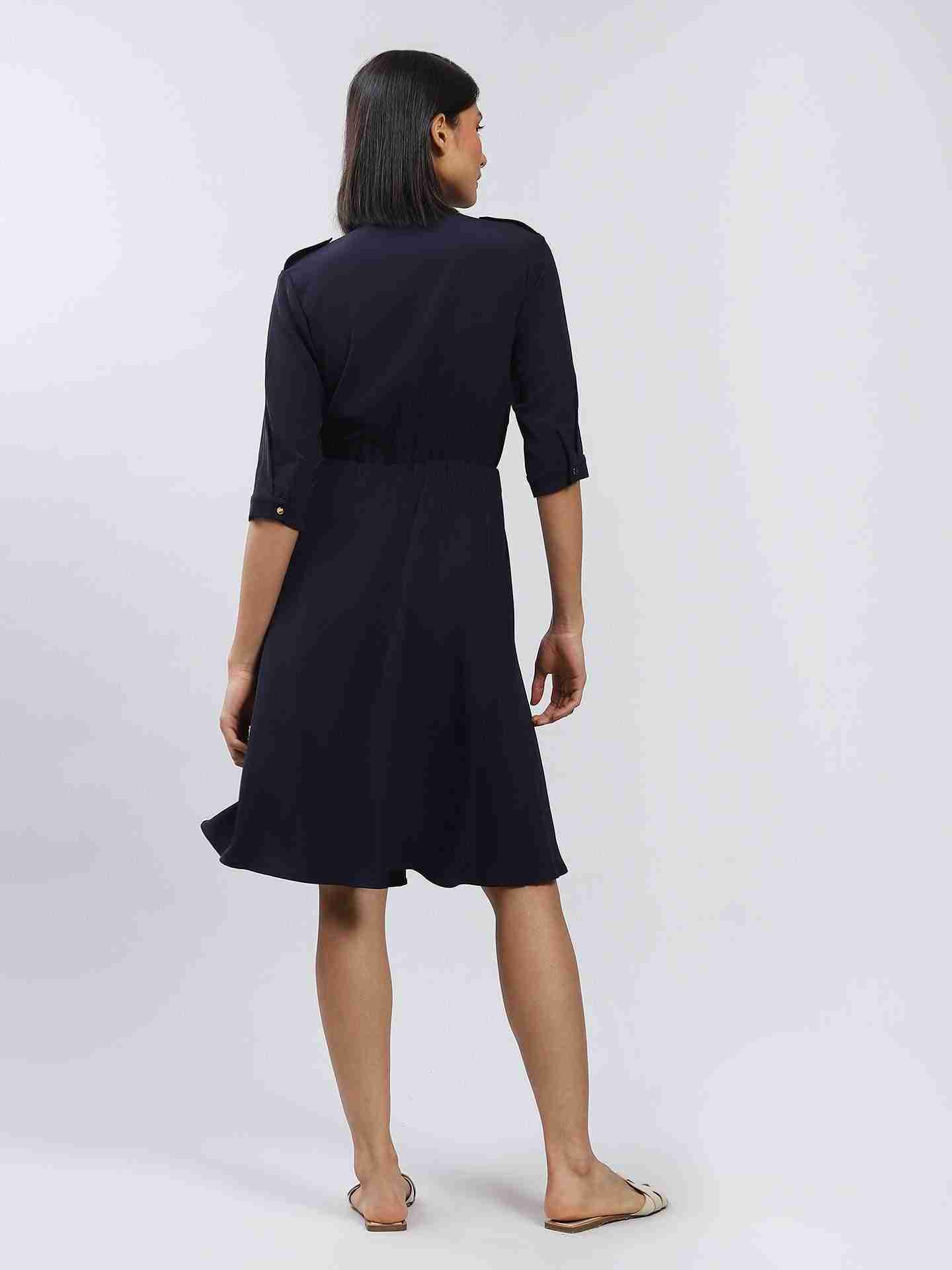 Navy Core Classics Short Dress