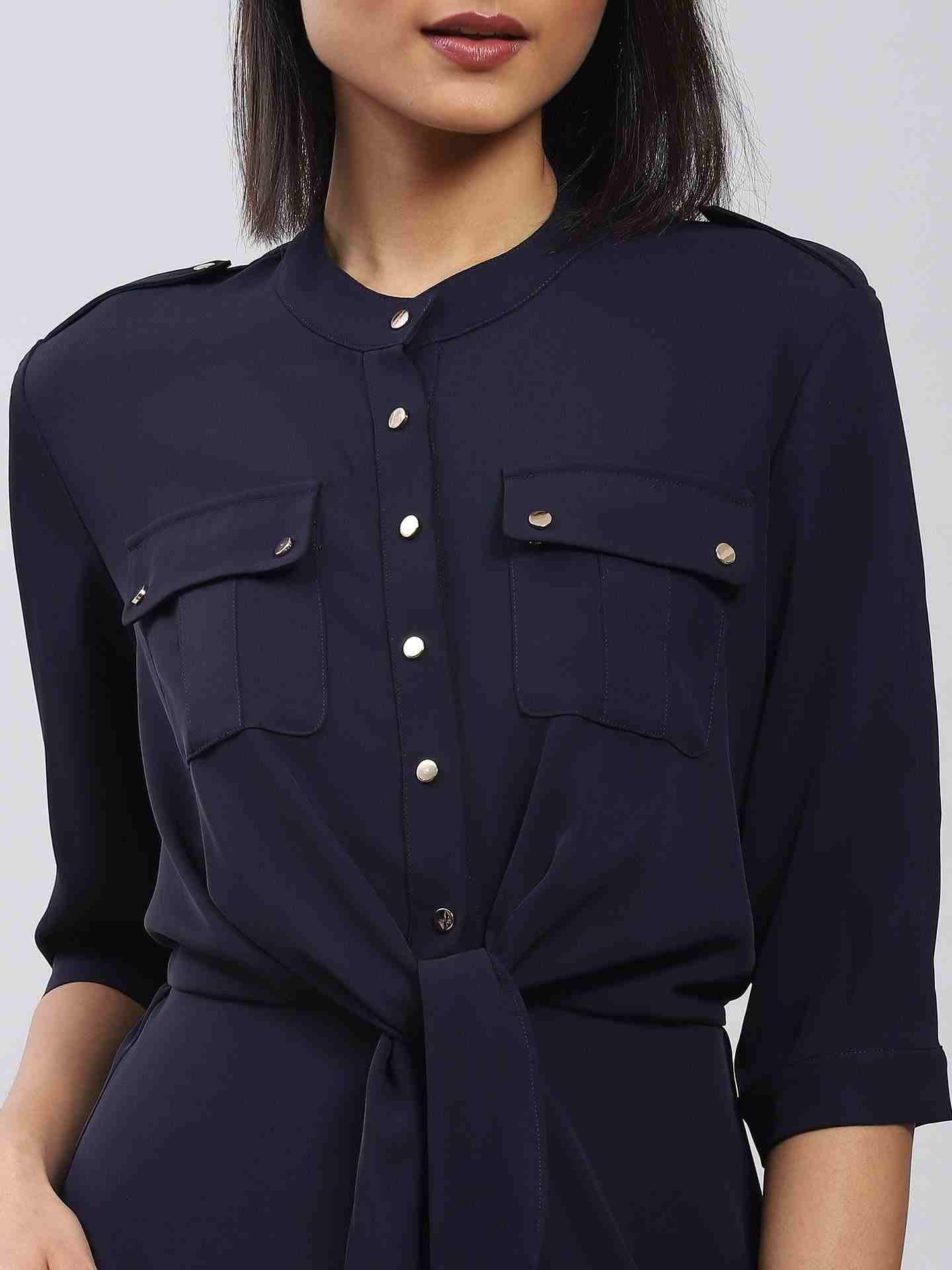 Navy Core Classics Short Dress