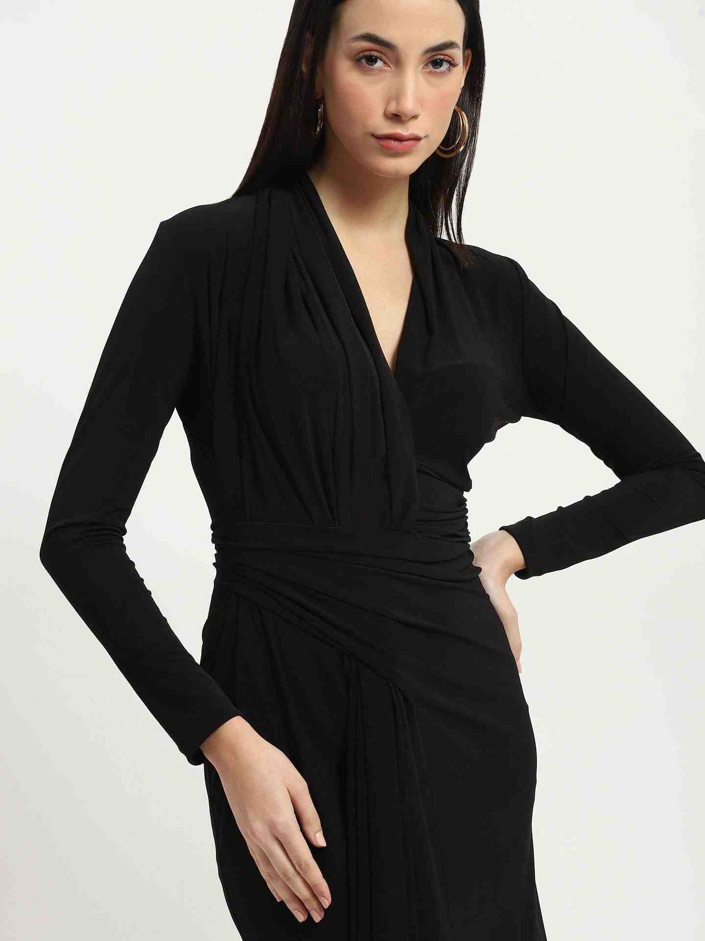 Black Deana Bodycon Dress