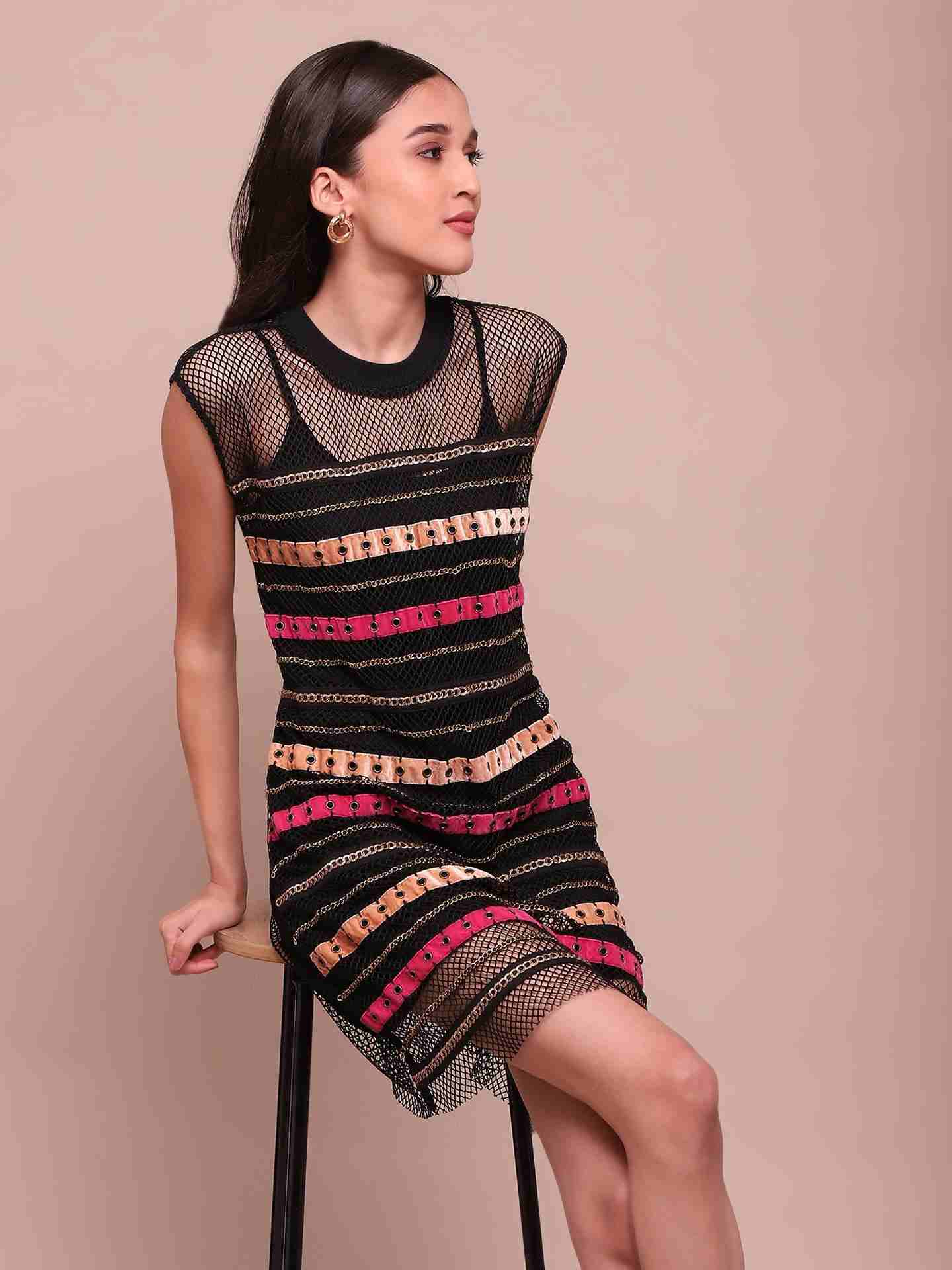 Black Luciano Shift Dress