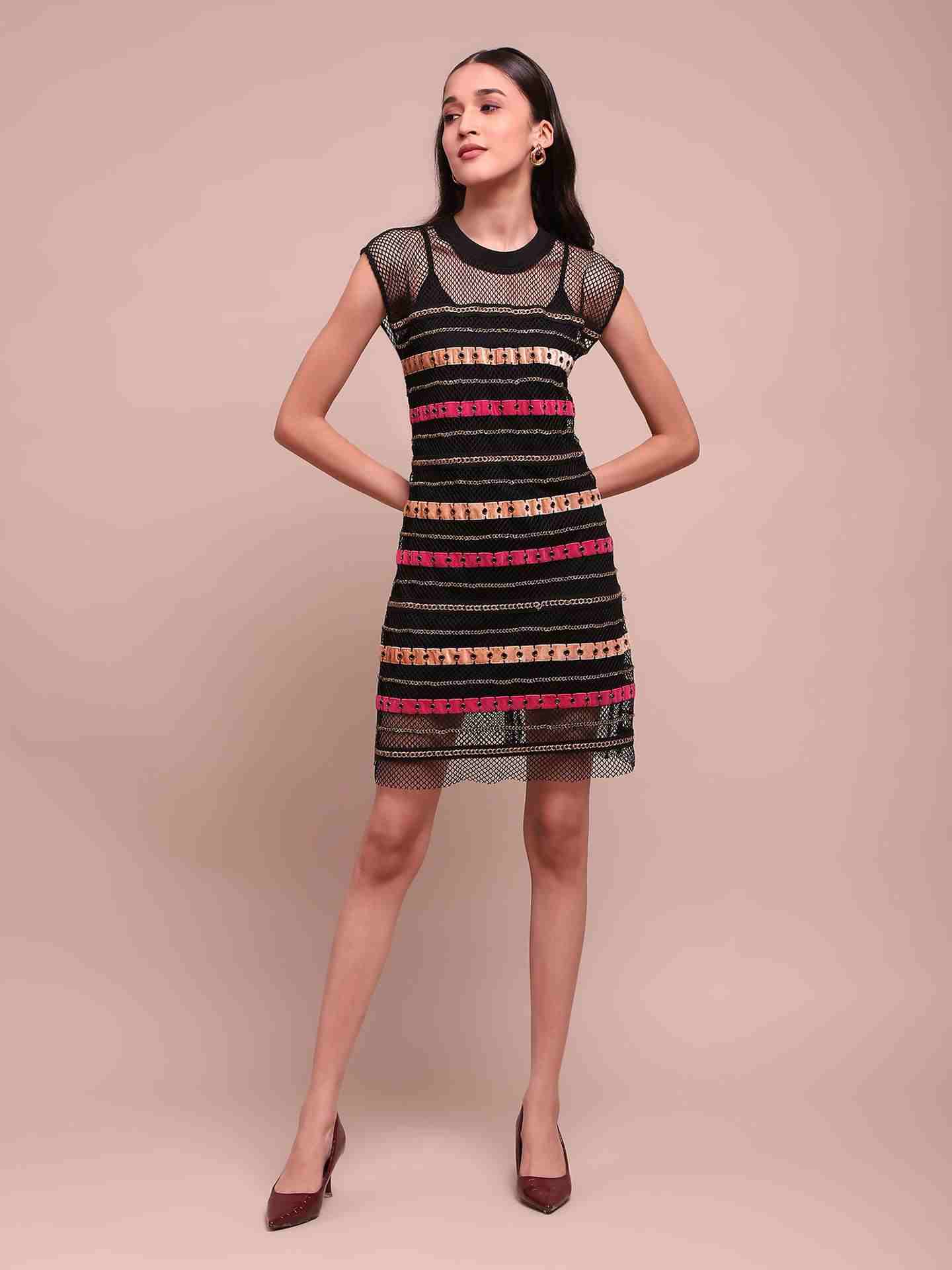 Black Luciano Shift Dress