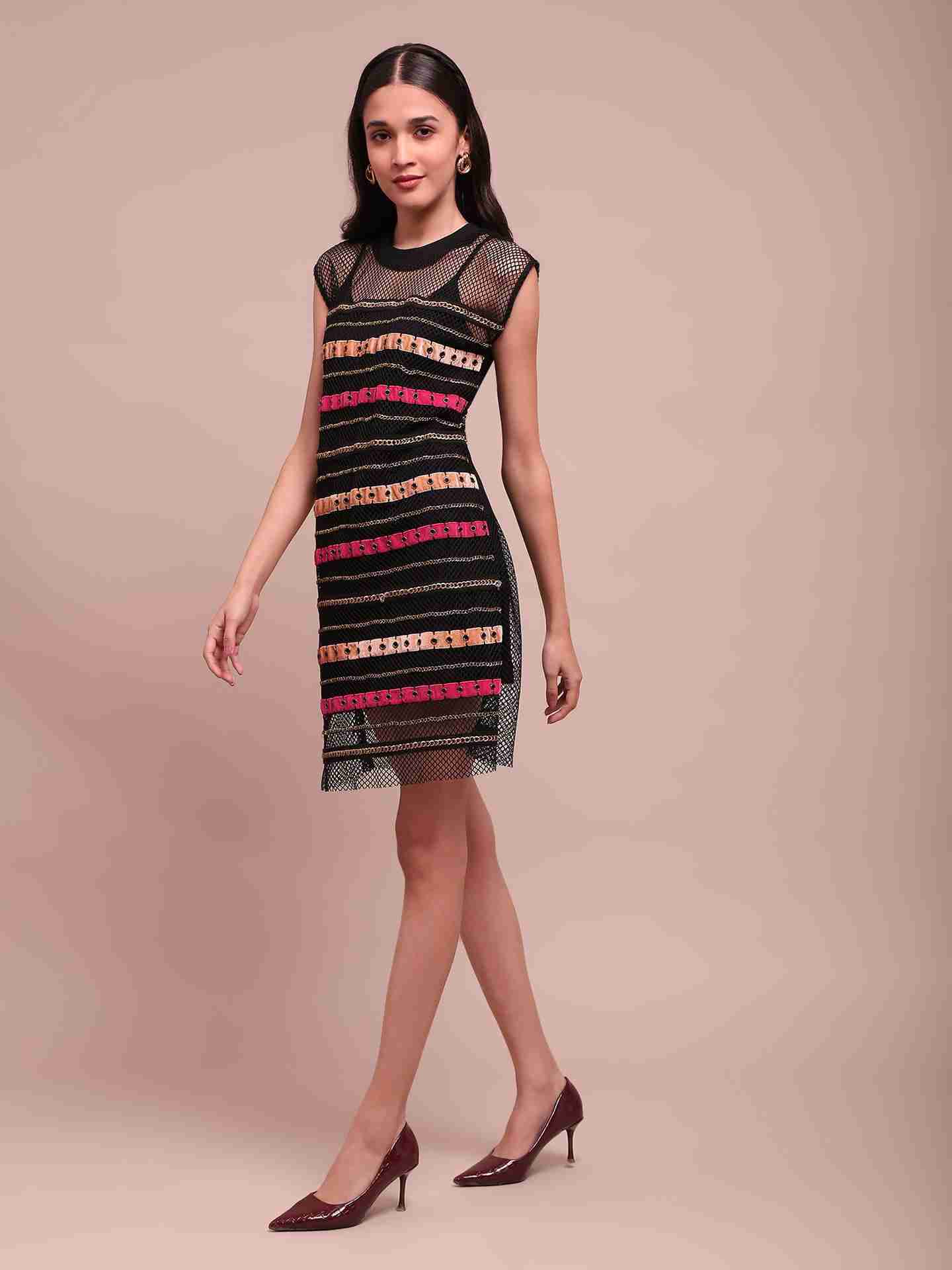 Black Luciano Shift Dress