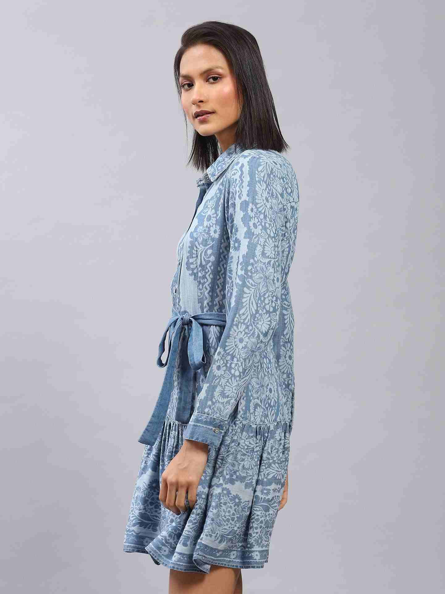 Blue Dorian Shirt Dress